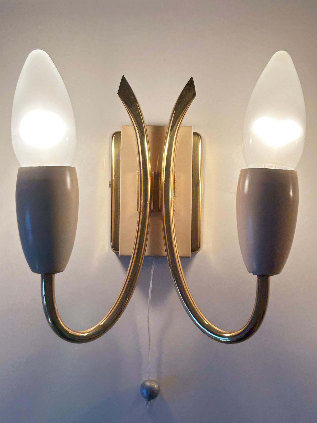Set Of Two Lovely Mid Century Sputnik Sconces Or Wall Lights Germany 1950s photo 708.0