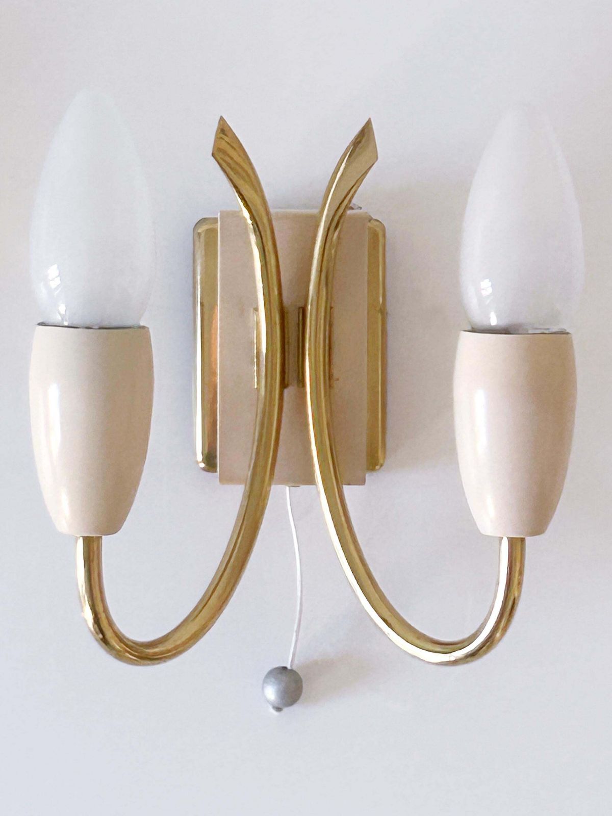Set Of Two Lovely Mid Century Sputnik Sconces Or Wall Lights Germany 1950s photo vinterior