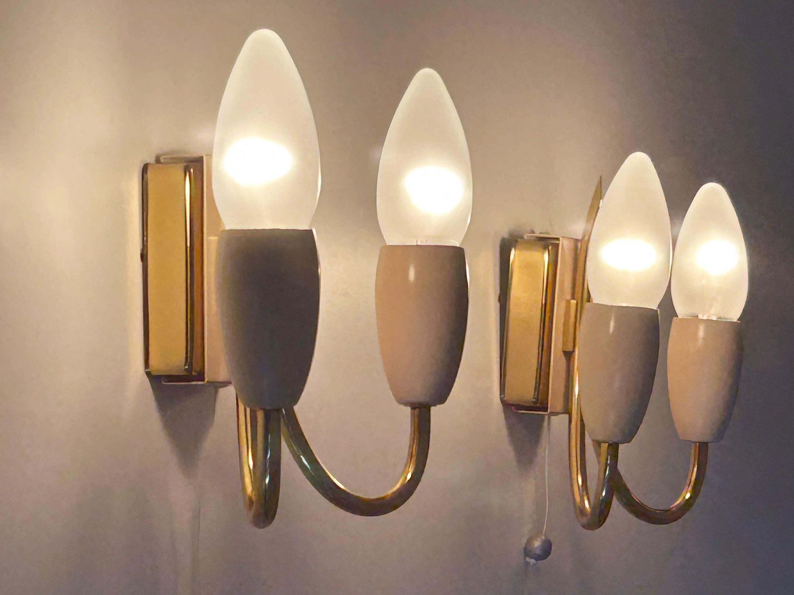 photo vinterior Set Of Two Lovely Mid Century Sputnik Sconces Or Wall Lights Germany 1950s