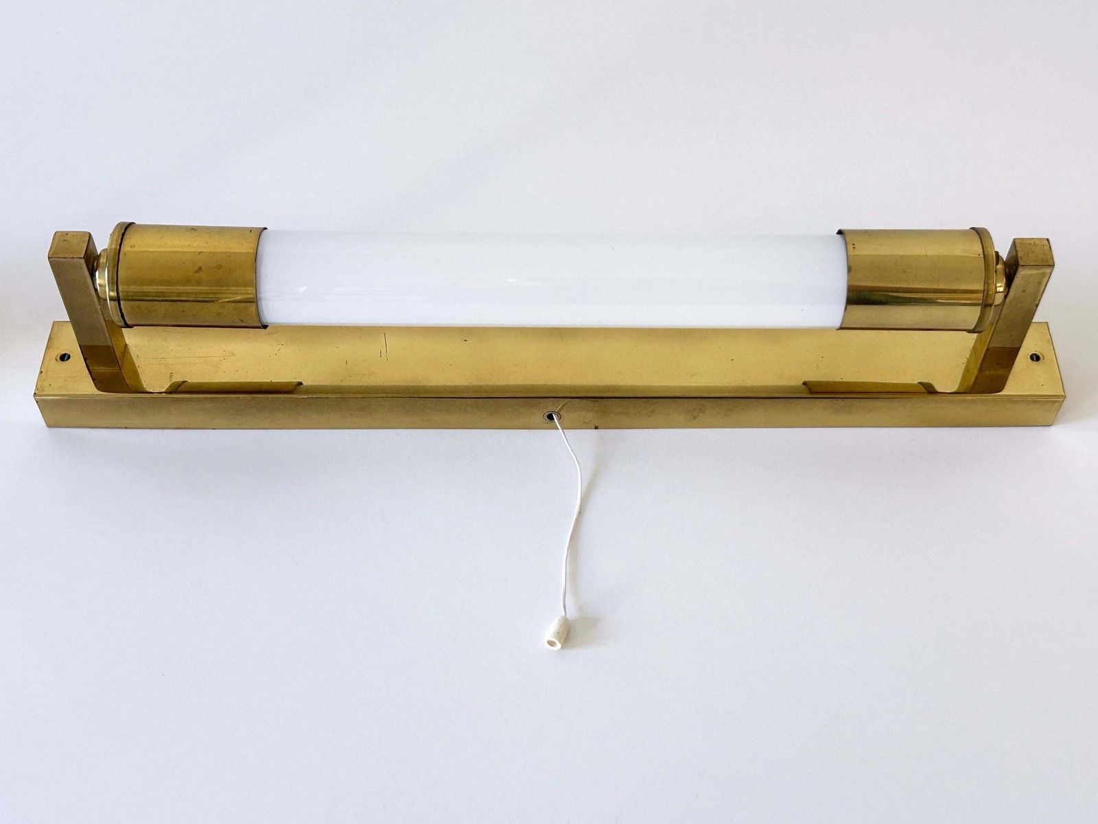 Lighting Set Of Two Rare Art Deco Bauhaus Bedside Sconces Or Wall Lamps Germany 1950s photo