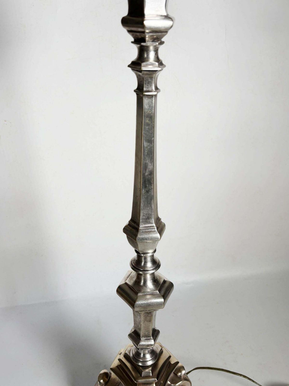 Metal Candelabra Lamp, France, 1970 photo 478.0
