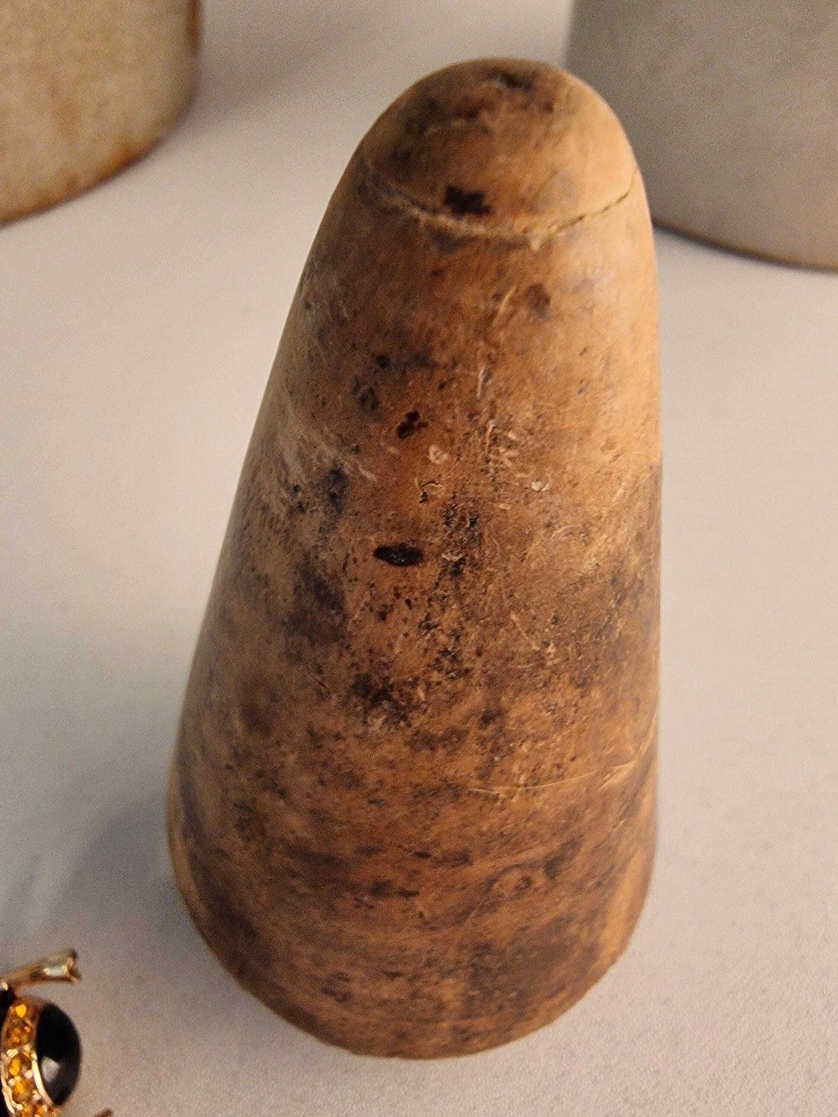 Antique Wooden Conical Pestle   French Apothecary Decor photo 57.63
