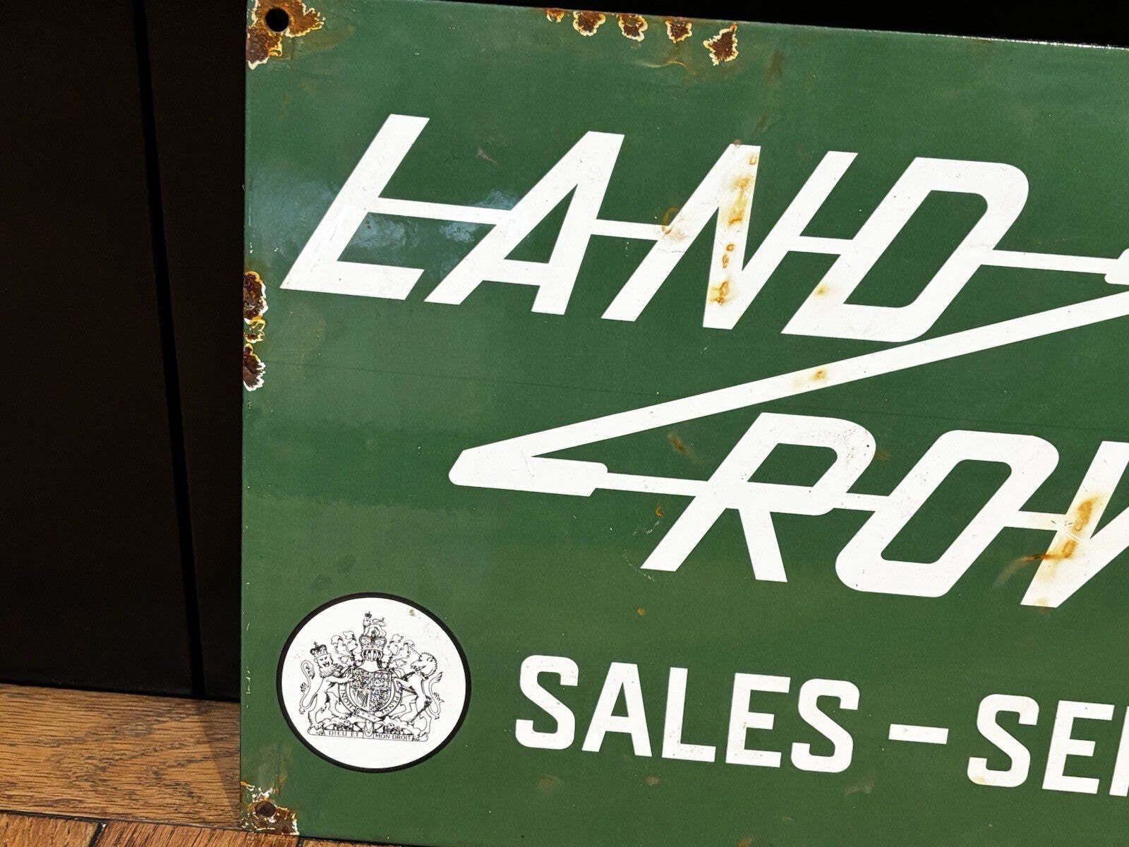 Garage 4x4 Advertising Enamel Sign. photo for sale