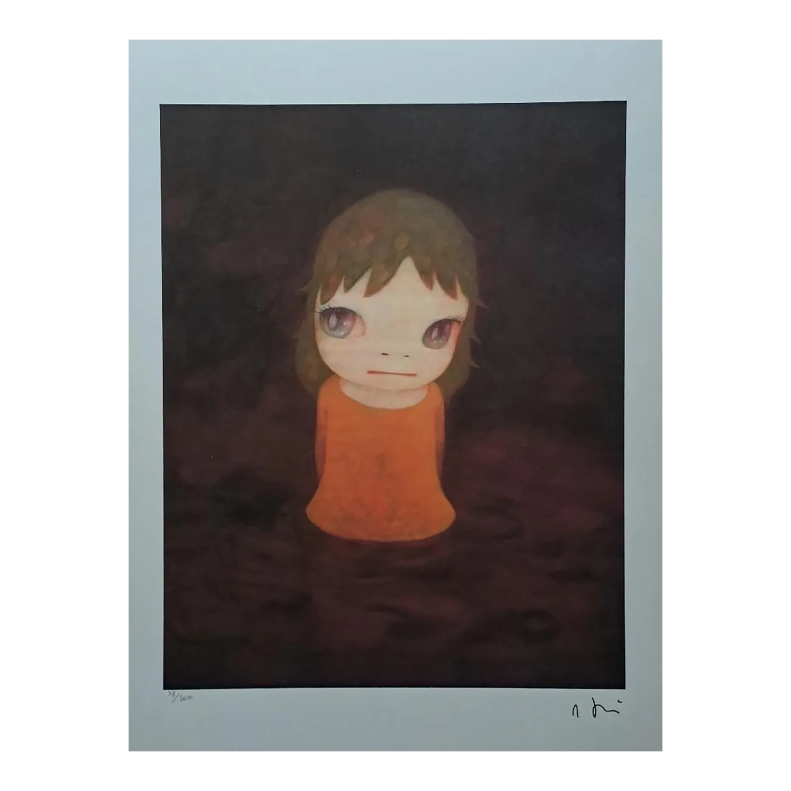 Nara Yoshitomo, After The Acid Rain (Night) , 1990s, Limited Edition Lithograph