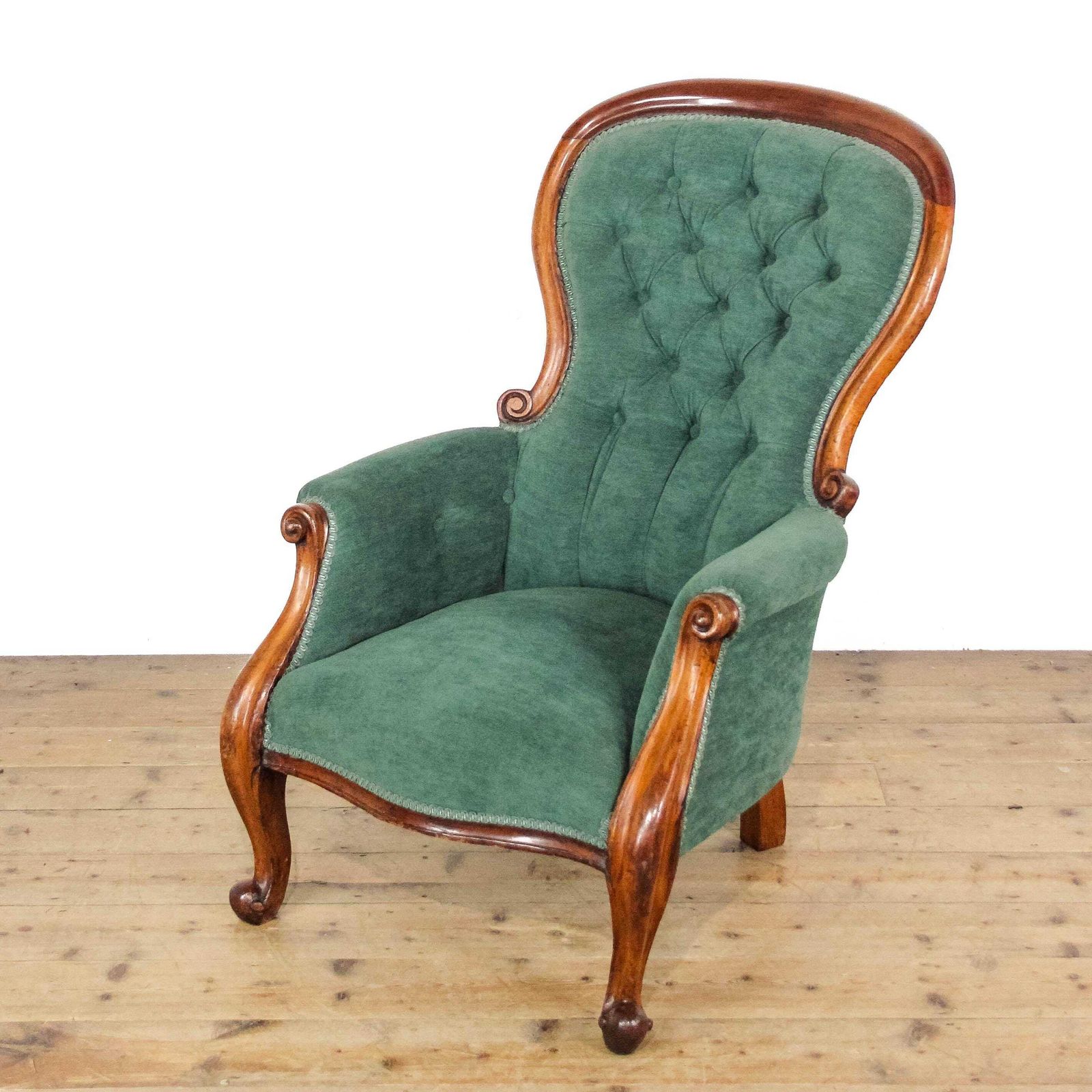 Antique Victorian Upholstered Armchair photo furniture