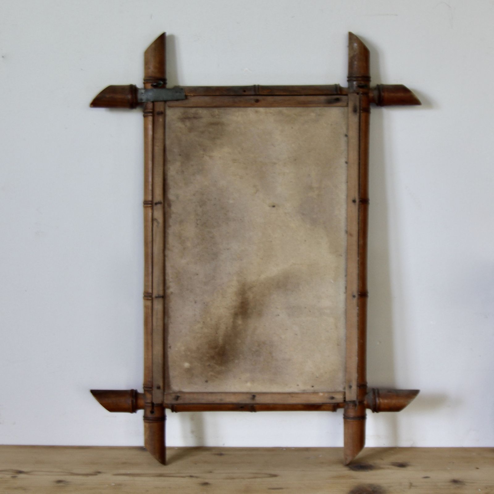 1920s French Faux Bamboo Mirror photo buy