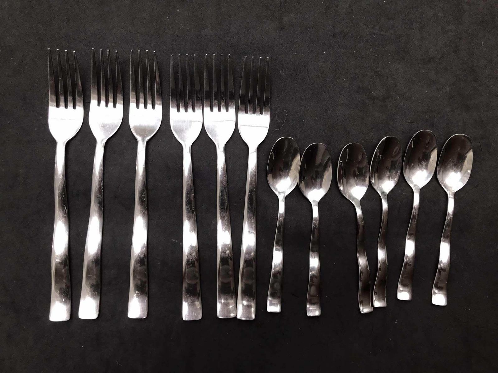 Flatware Set For 6 Stainless Steel Design Cutlery Modernist Design Post Modern French Cutlery Set Wedding Gift photo 183.0