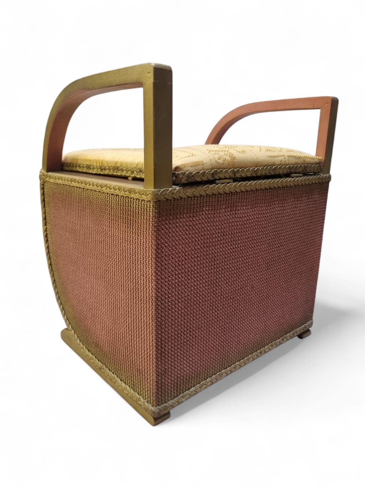 photo for sale Vintage Lloyd Loom Lusty Style Basket Chair / Storage Stool / Free Delivery