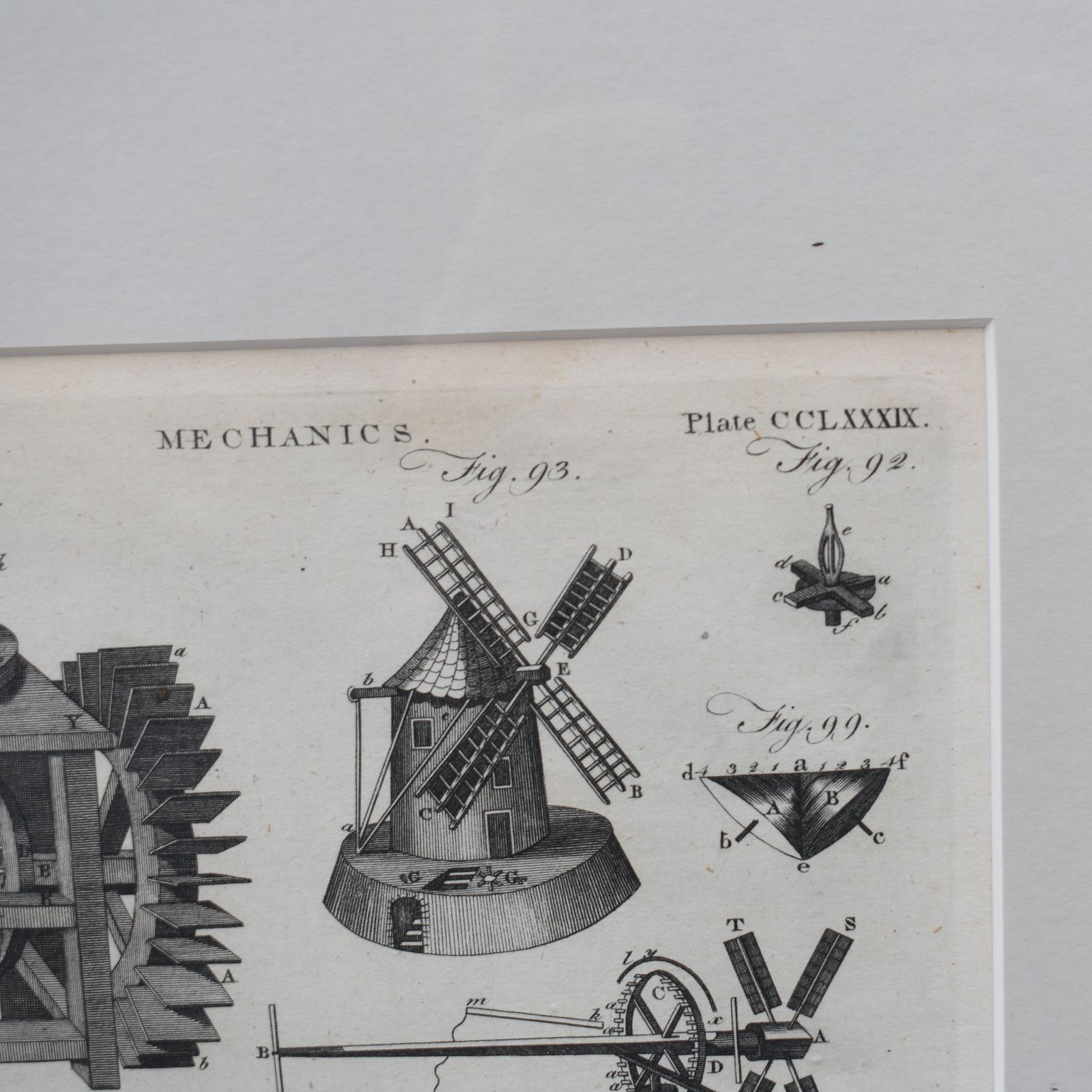 photo furniture Antique 1797 Andrew Bell Mechanics Milling Black & White Engravings Plates Pair