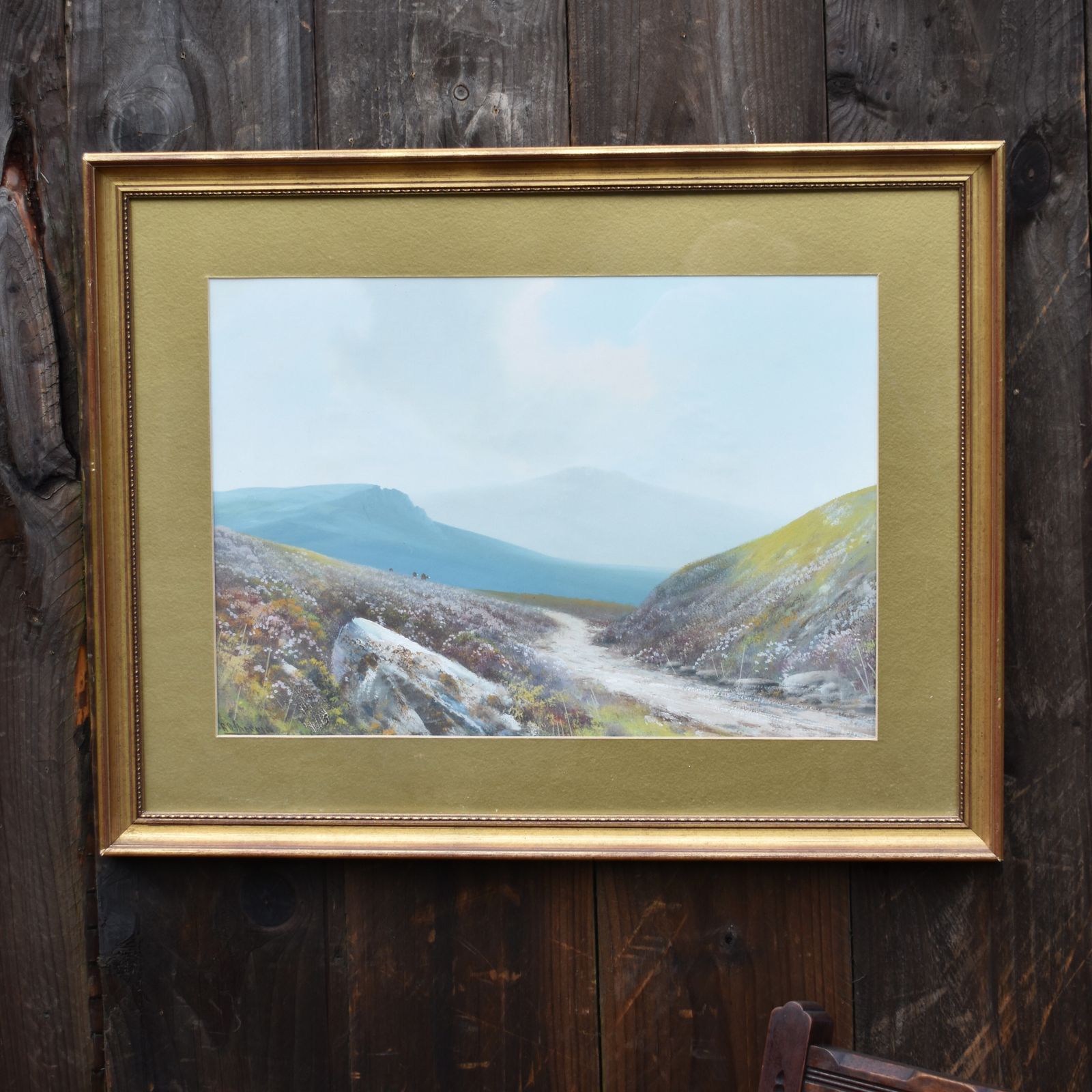 Antique Reginald Daniel Sherrin Lydford Moors Dartmoor Watercolour Painting photo buy