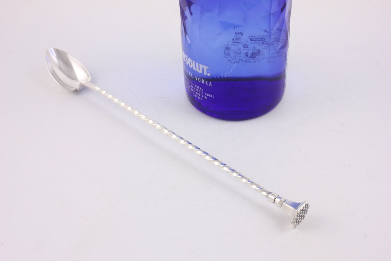 photo vinterior Long Christofle Cocktail Stirrer Spoon. Vintage Silver Plated Muddler.