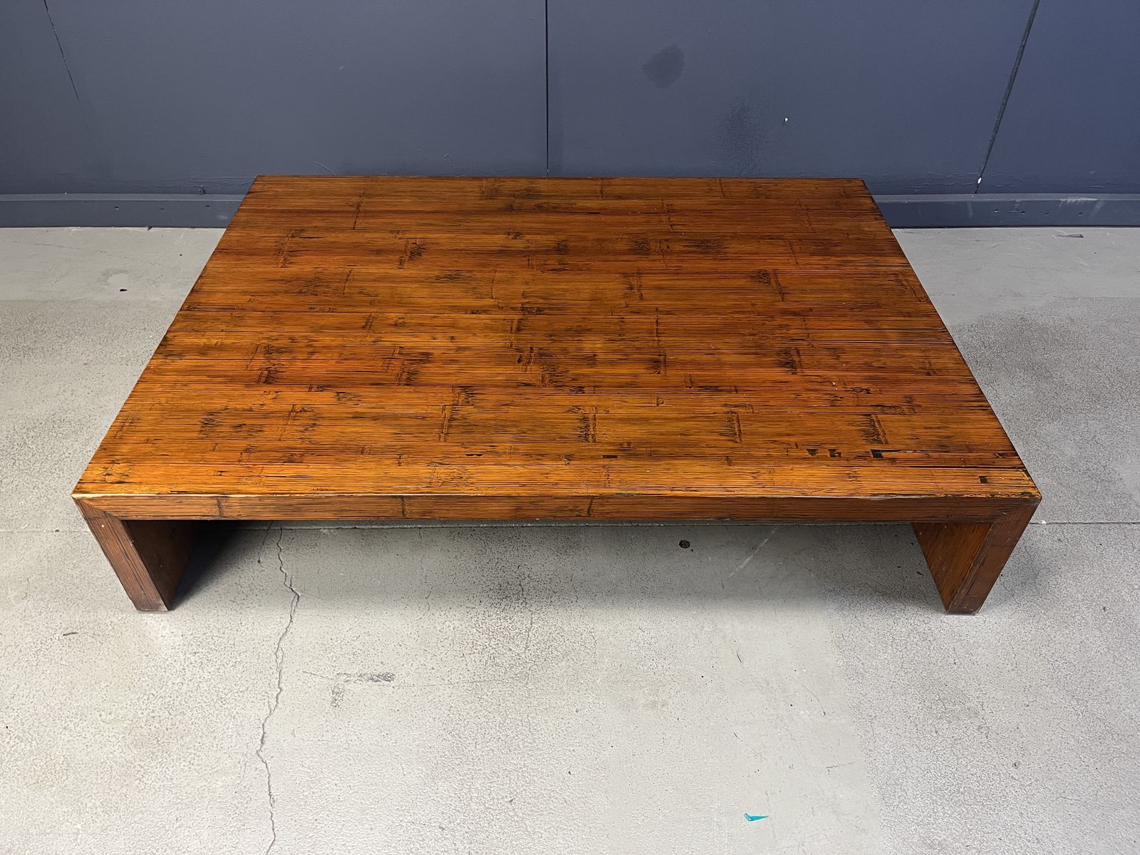 Large Coffee Table In Bamboo Attributed To Axel Vervoordt, 1980s photo 1250.0
