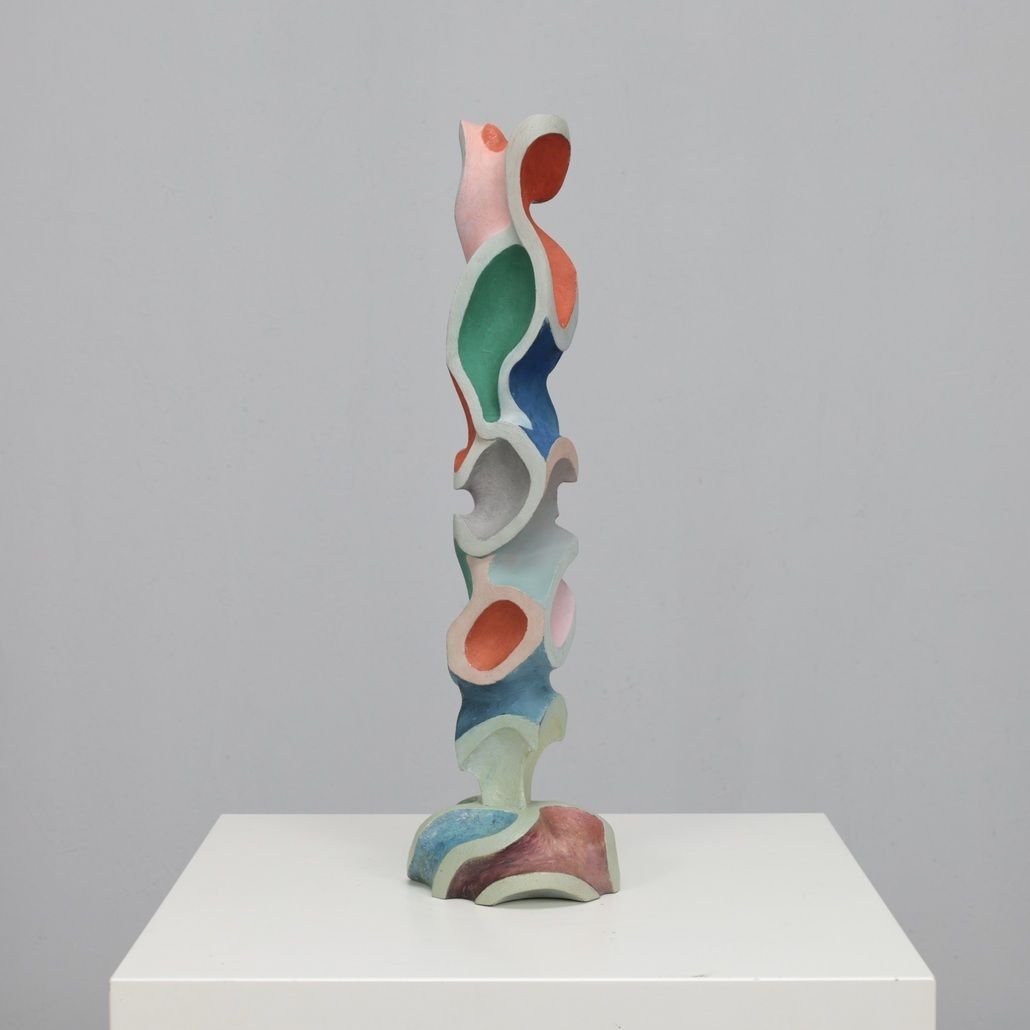 Modernist Wooden Sculpture, Attributed To Ivan Stoyanov, Bulgaria, 1981 photo Art