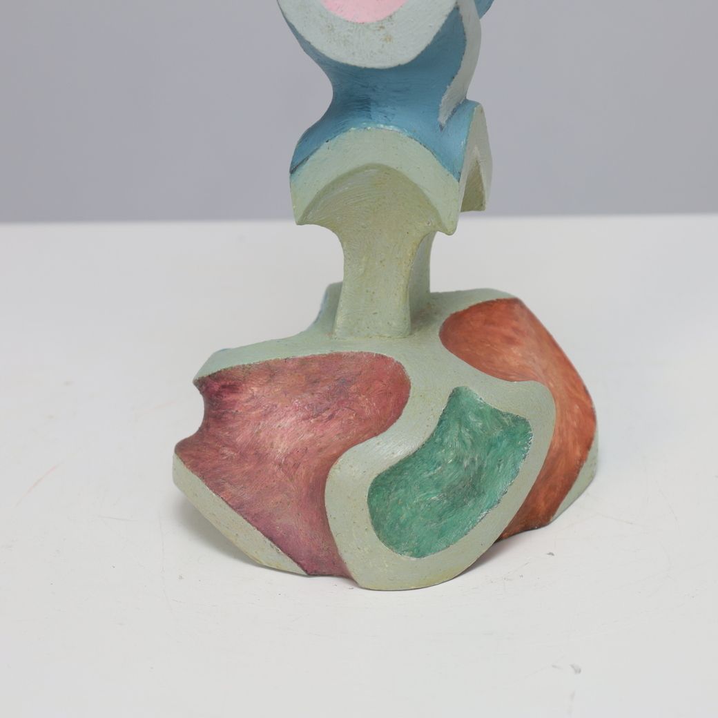 Modernist Wooden Sculpture, Attributed To Ivan Stoyanov, Bulgaria, 1981 photo 684.0