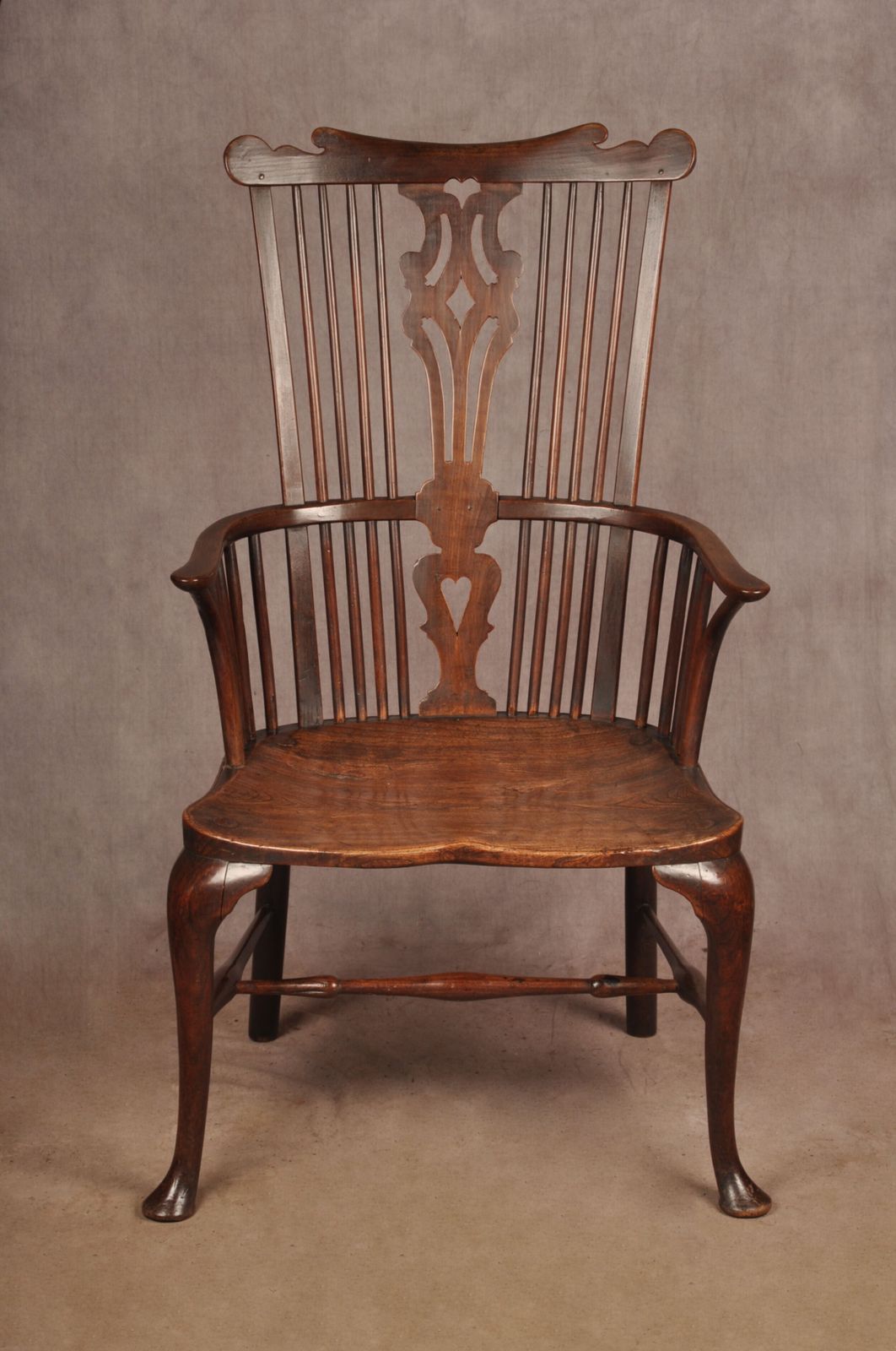 Rare 18th Century Cherrywood Thames Valley Windsor Chair