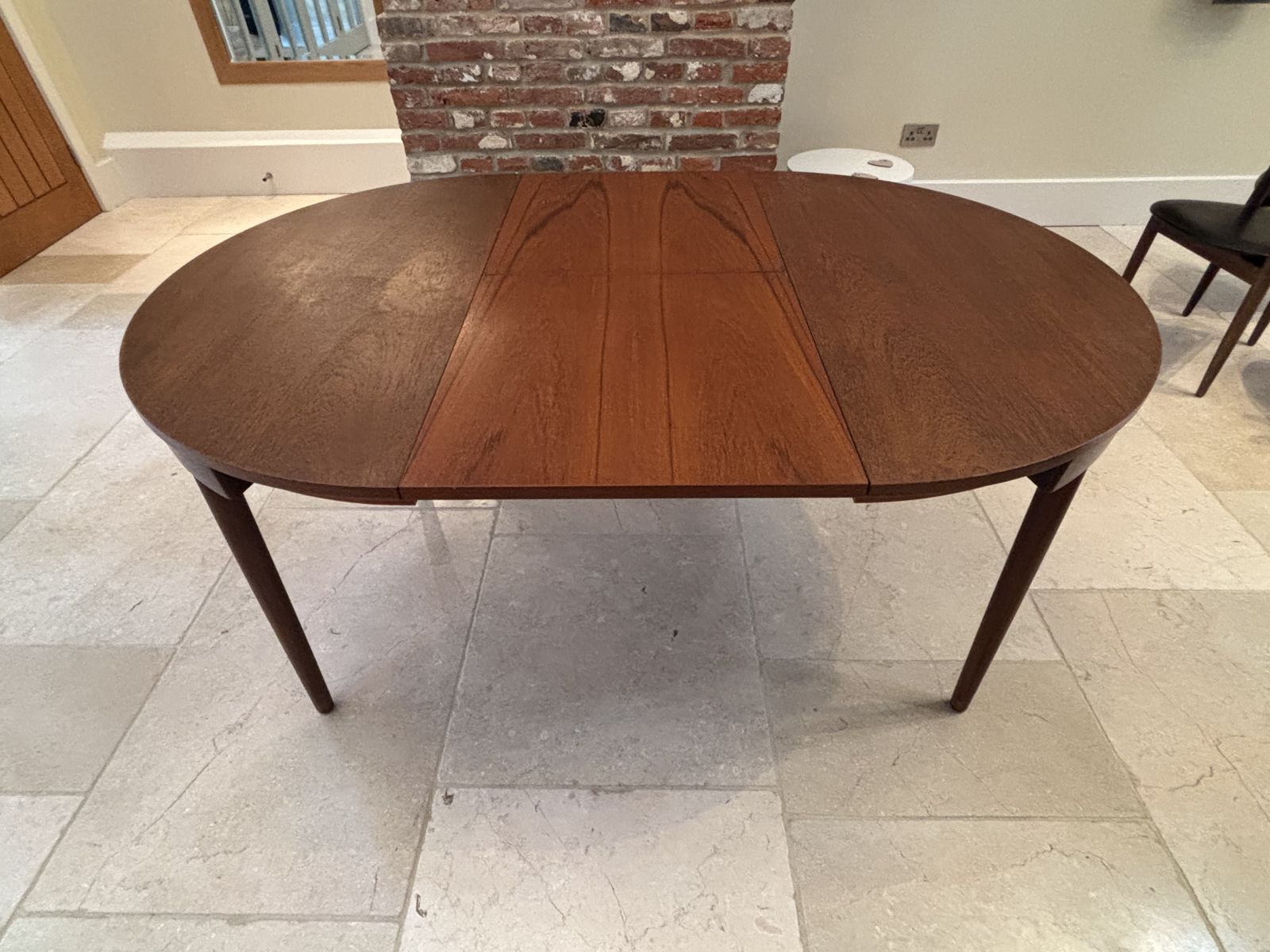 Teak Extending Dining Table & 4 Chairs Frem Røjle By Hans Olsen photo 2250.0