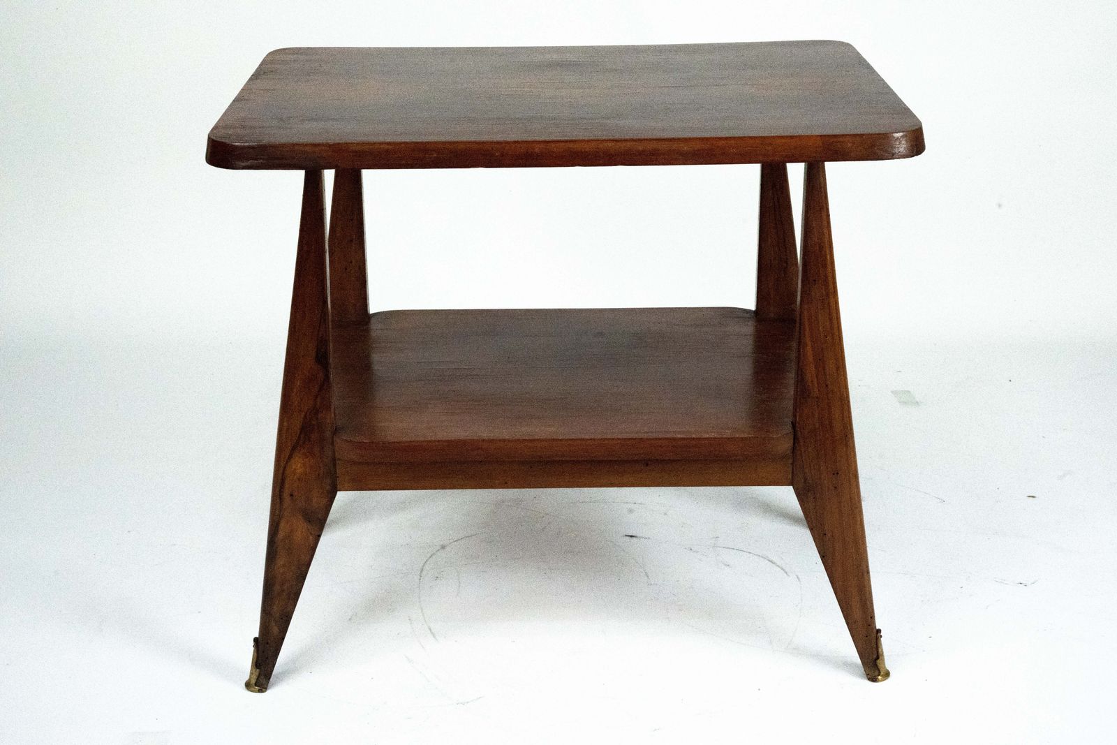 Mid Century Modern Italian Wooden Side Table. Italy 1950s photo buy