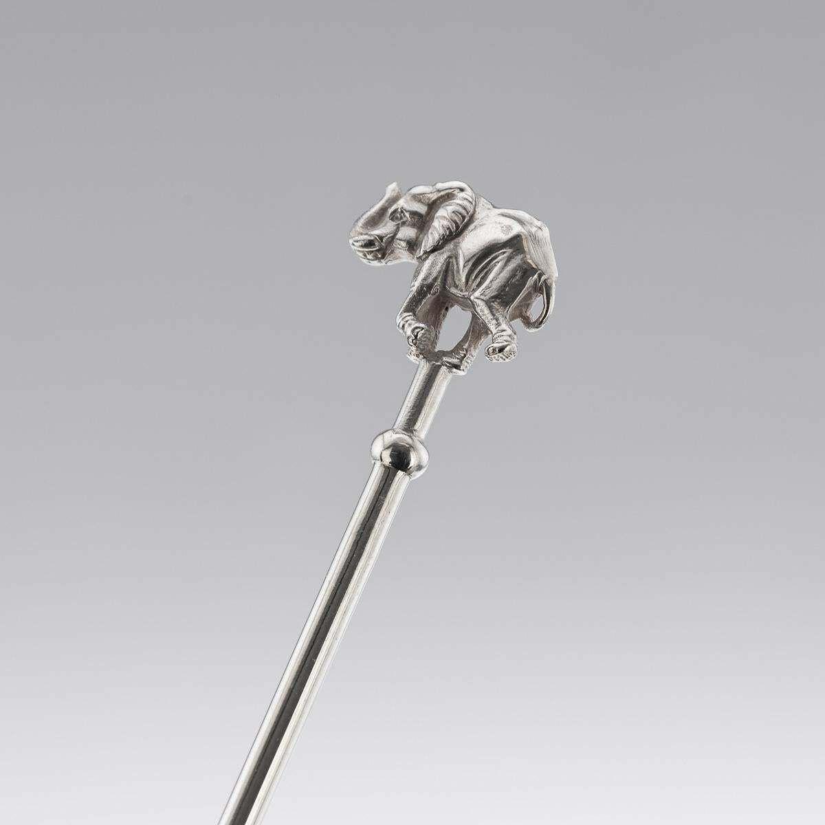 Patrick Mavros Solid Silver 6 Cased Cocktail Spoons photo 1295.0