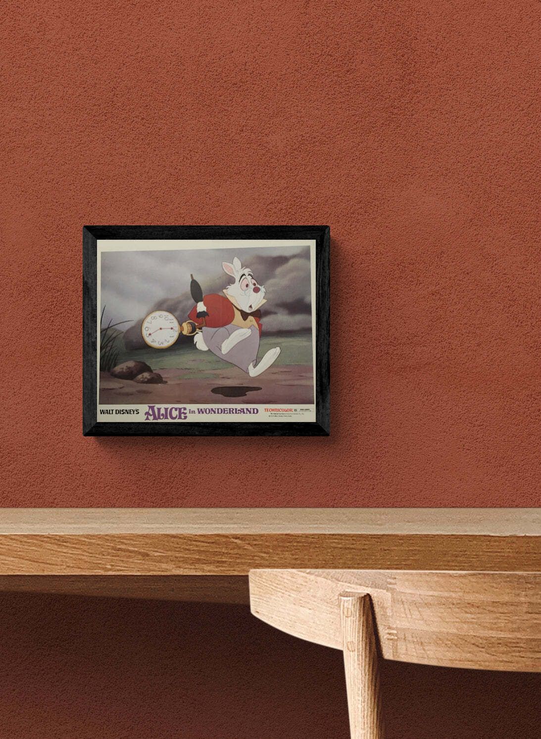 Alice In Wonderland 'I'm Late' Original 1978 Lobby Card photo furniture