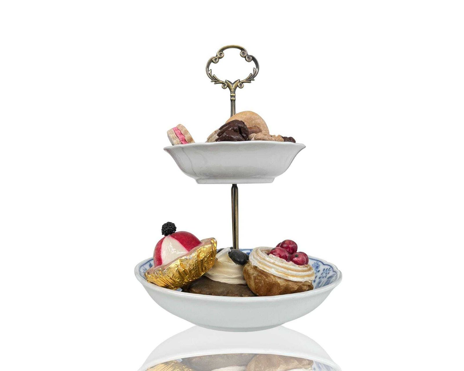 Blue Onion Etagere Stand | 1 Pc | Hutschenreuther Germany Porcelain