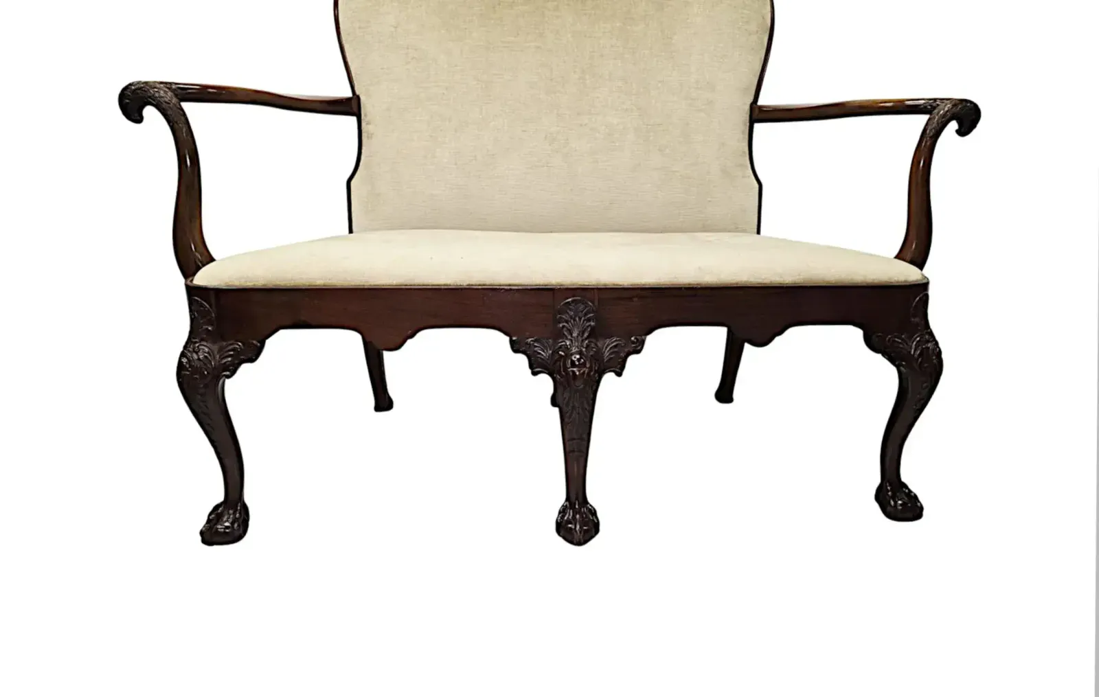Furniture A Very Rare Late 19th Century Irish Two Seater Settee In The Manner Of 'Butlers Of Dublin' photo