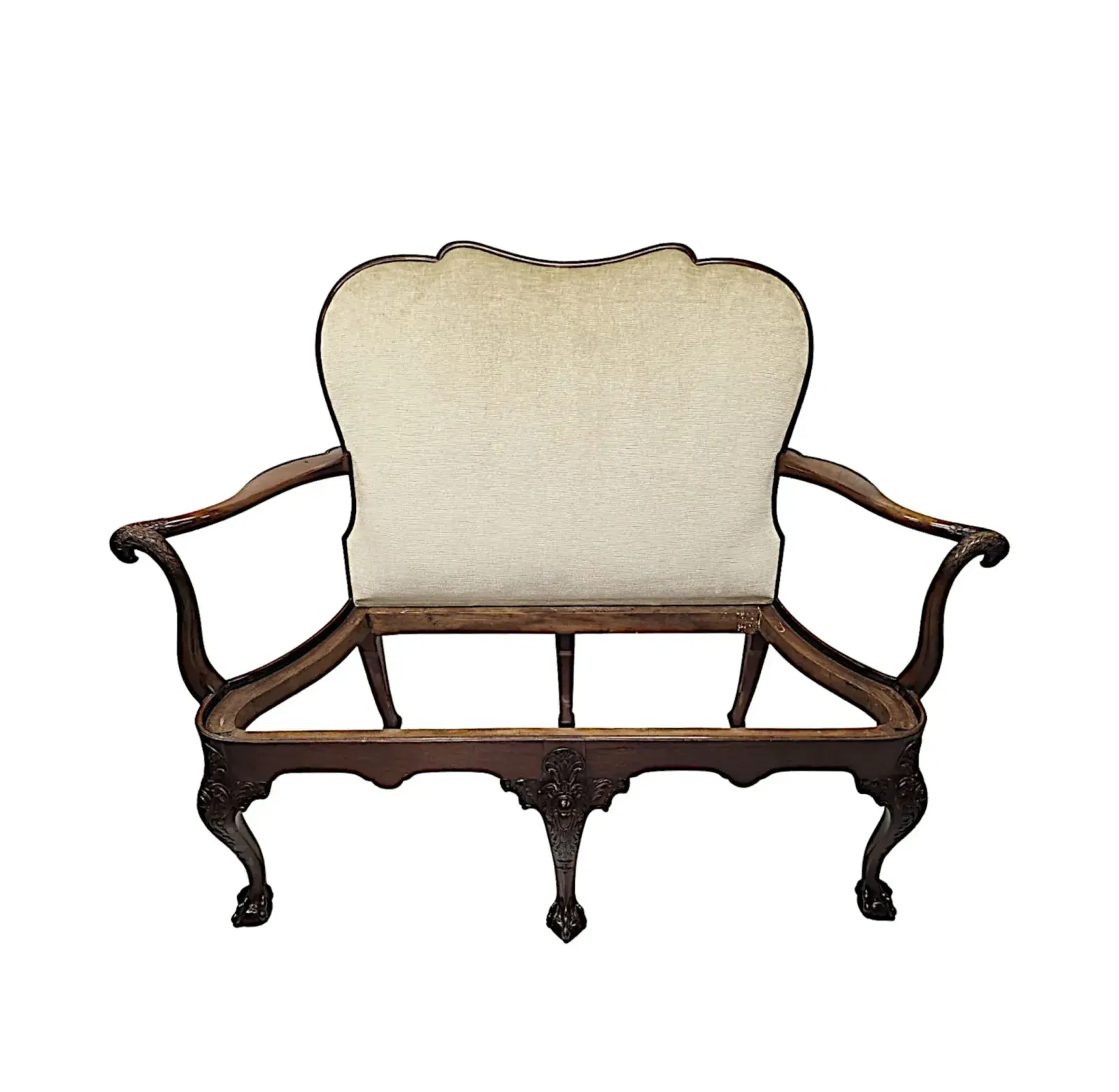 7752.8048 A Very Rare Late 19th Century Irish Two Seater Settee In The Manner Of 'Butlers Of Dublin' photo