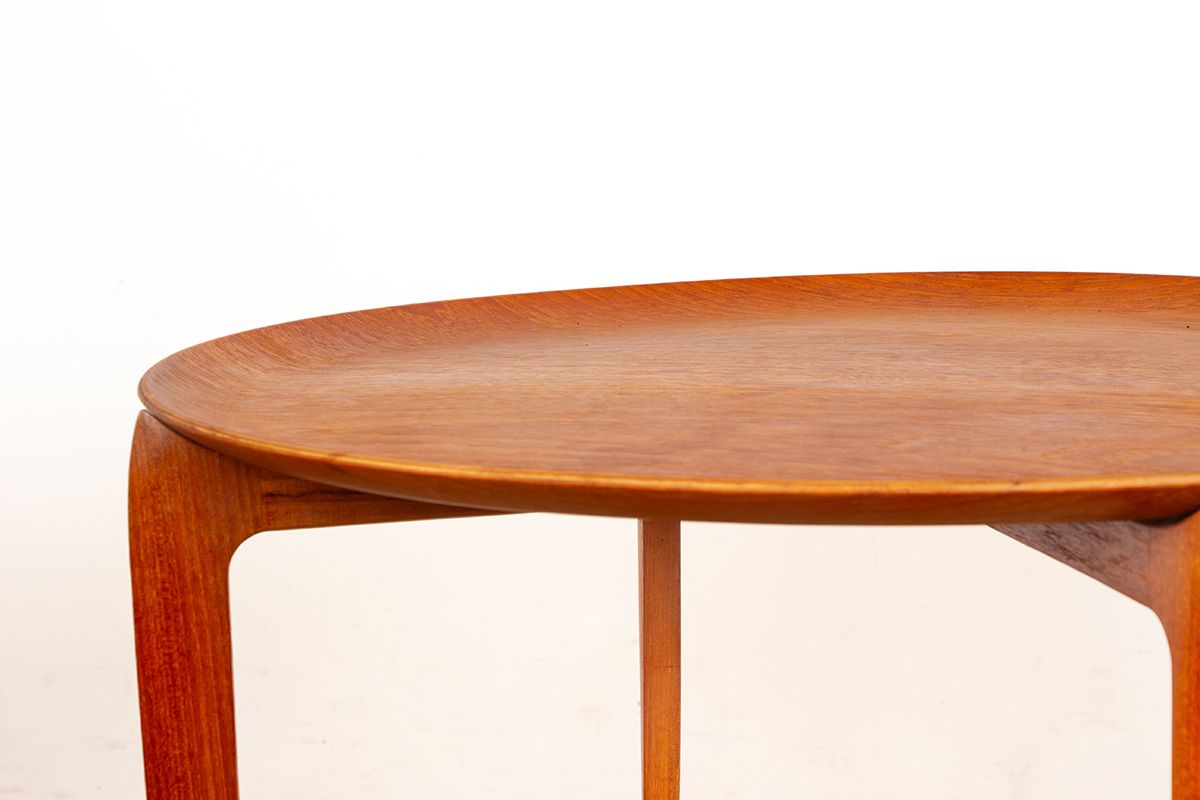 Coffee Table, Folding, Danish Teak, Model 4508 By Engholm And Willumsen For Fritz Hansen, 1960s. photo vinterior
