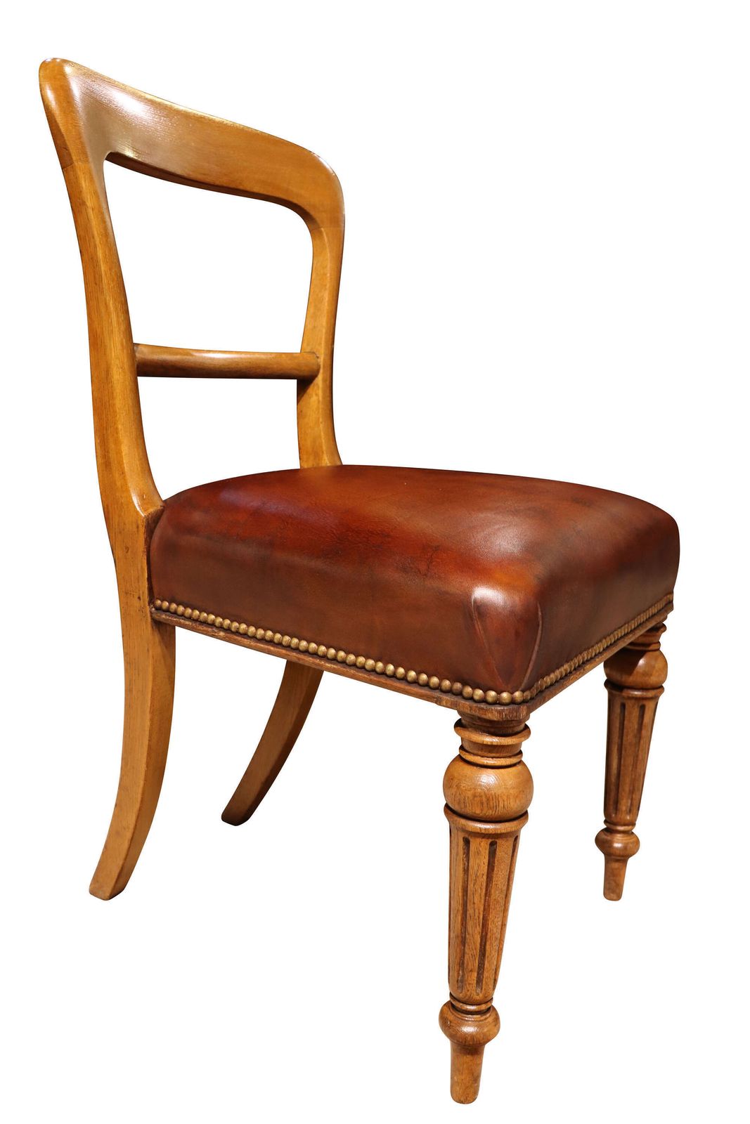 Set Of Eight Scottish Golden Oak Dining Chairs By John Taylor & Son, Edinburgh, Circa 1860 photo buy