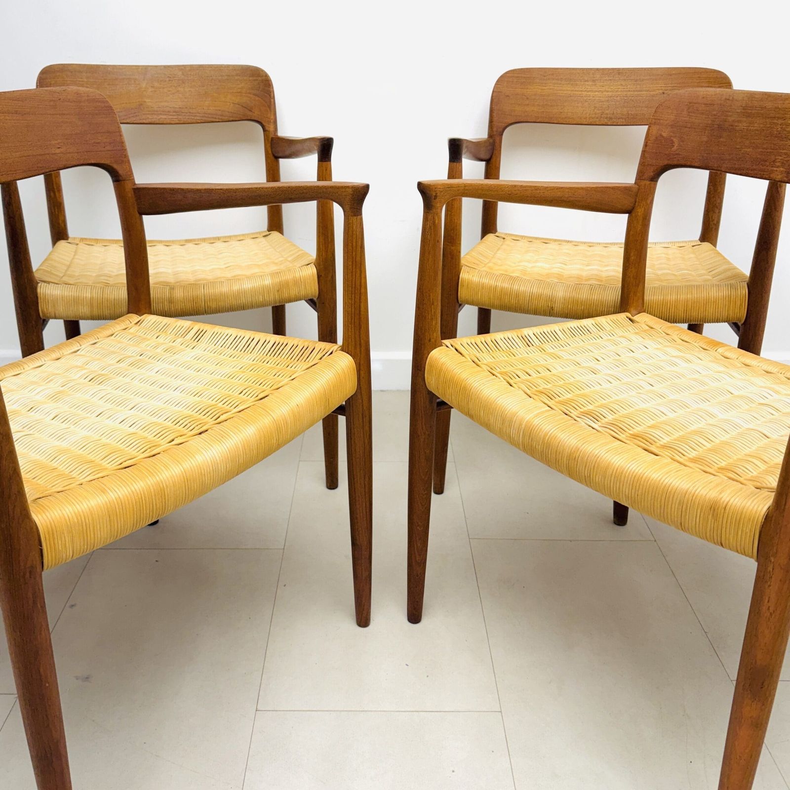 Danish Dining Carver Chairs By Niels Otto Møller photo vintage