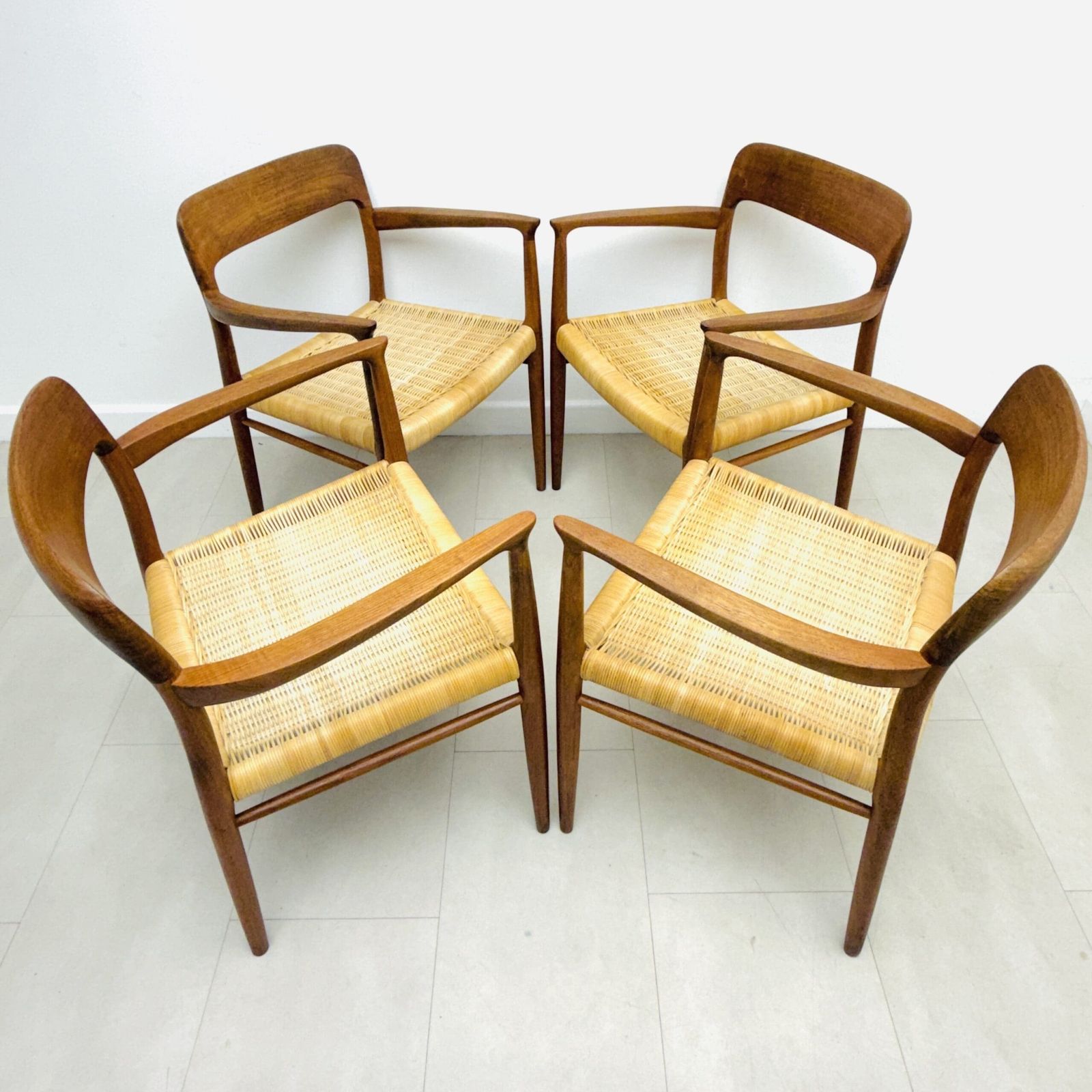 photo for sale Danish Dining Carver Chairs By Niels Otto Møller