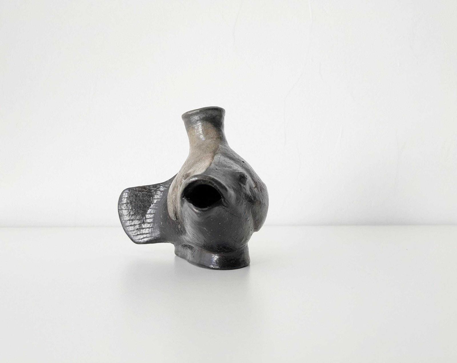 Vintage Candle Holder, Ceramic Fish Sculpture, Hand Art Design, Vintage Ceramic photo for sale
