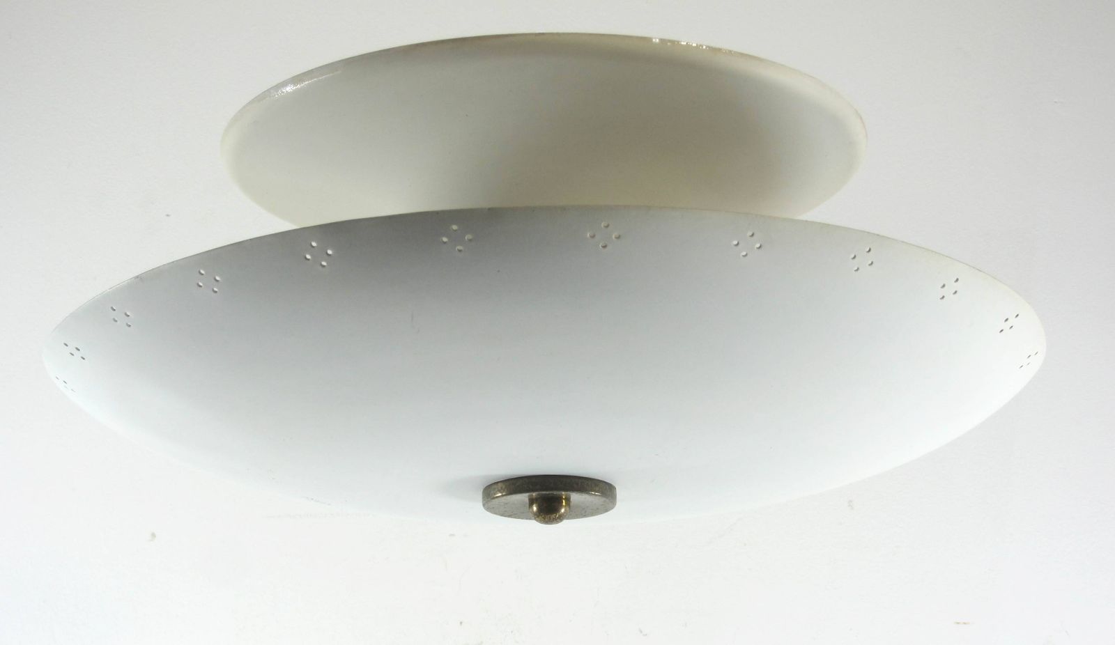 Lighting Super Rare Italian Inverted Umbrella Ceiling Lamp From The 1950s – Gino Sarfatti Style photo