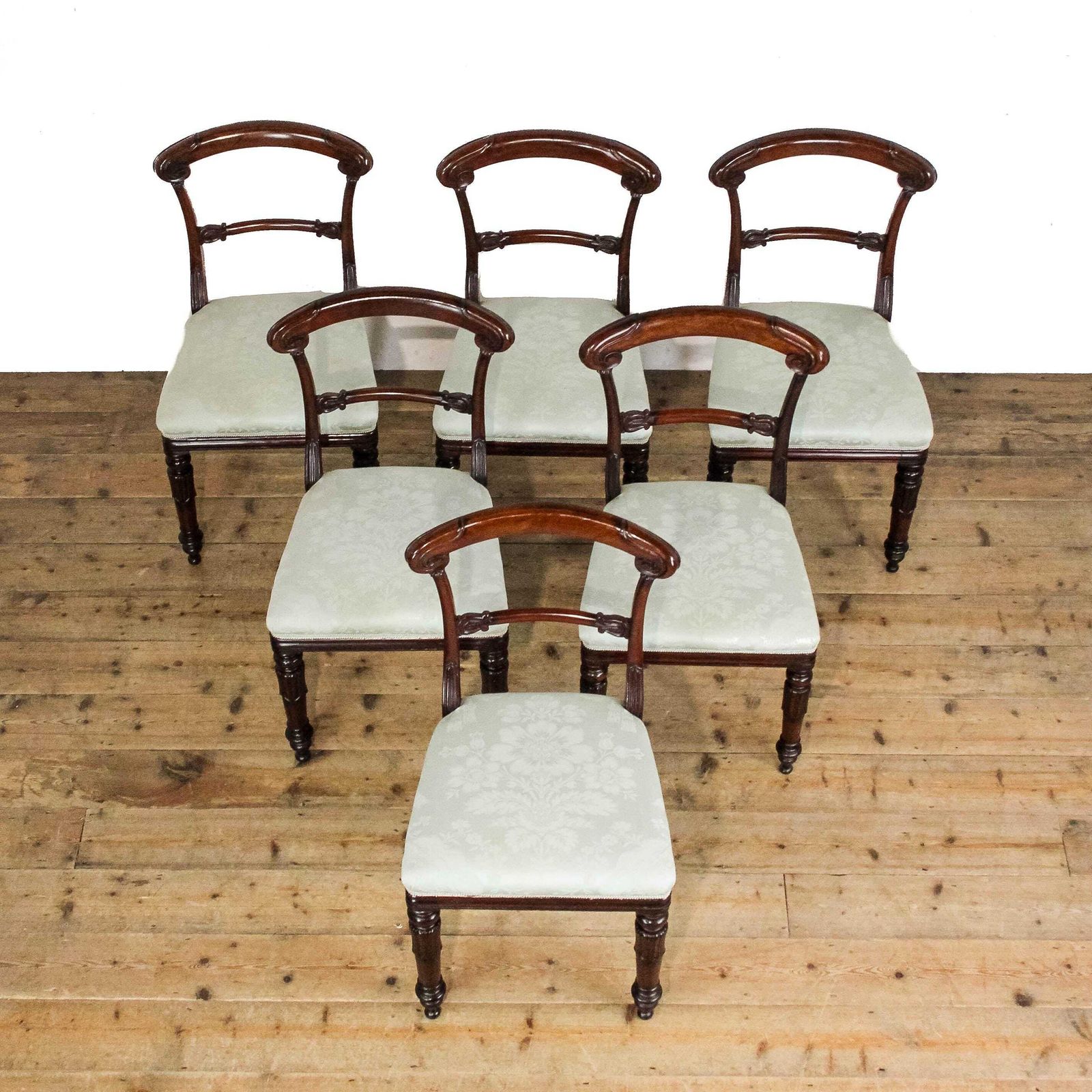 Set Of Six Victorian Mahogany Dining Chairs photo furniture