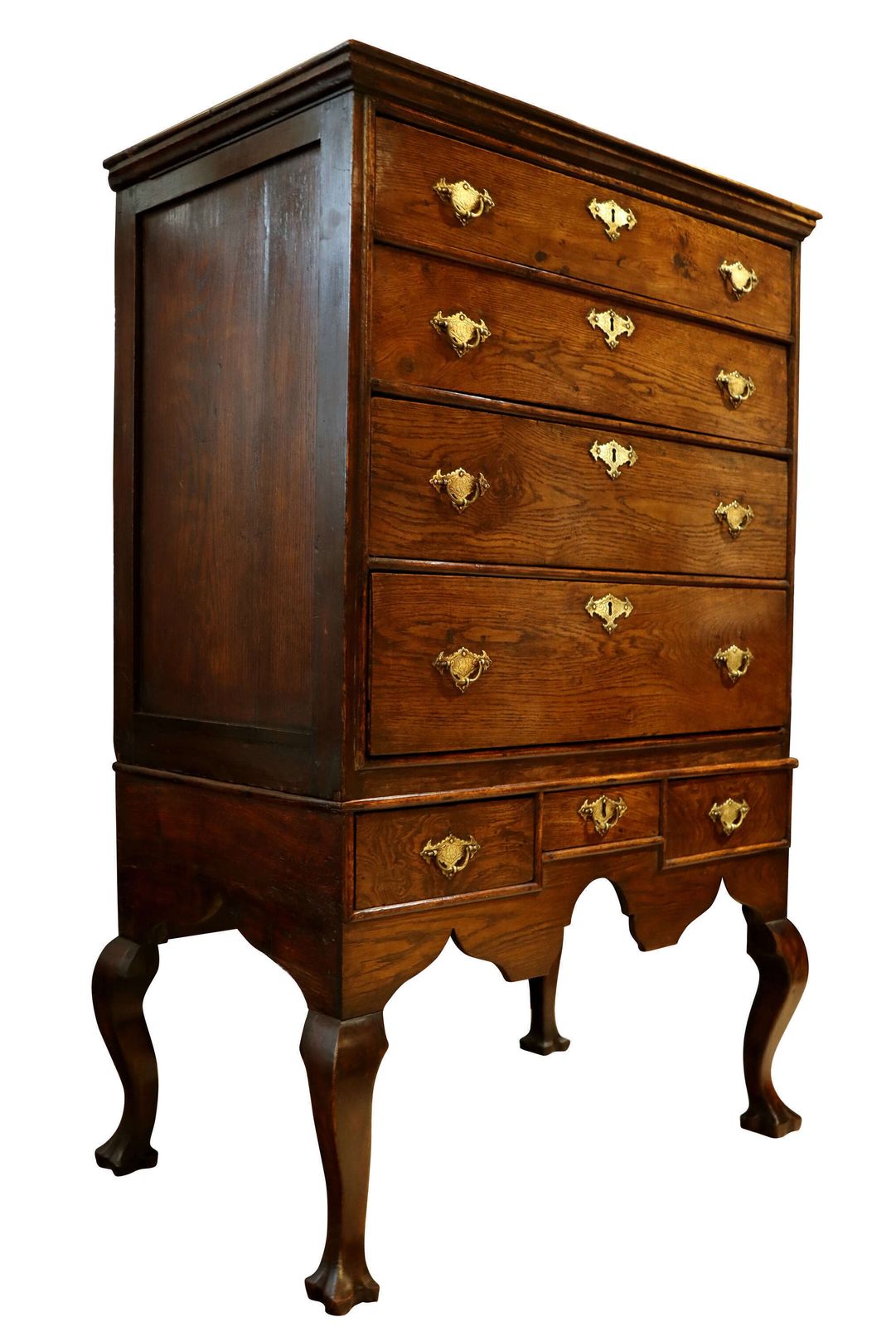 18thc Oak Chest Of Drawers On Stand photo Furniture