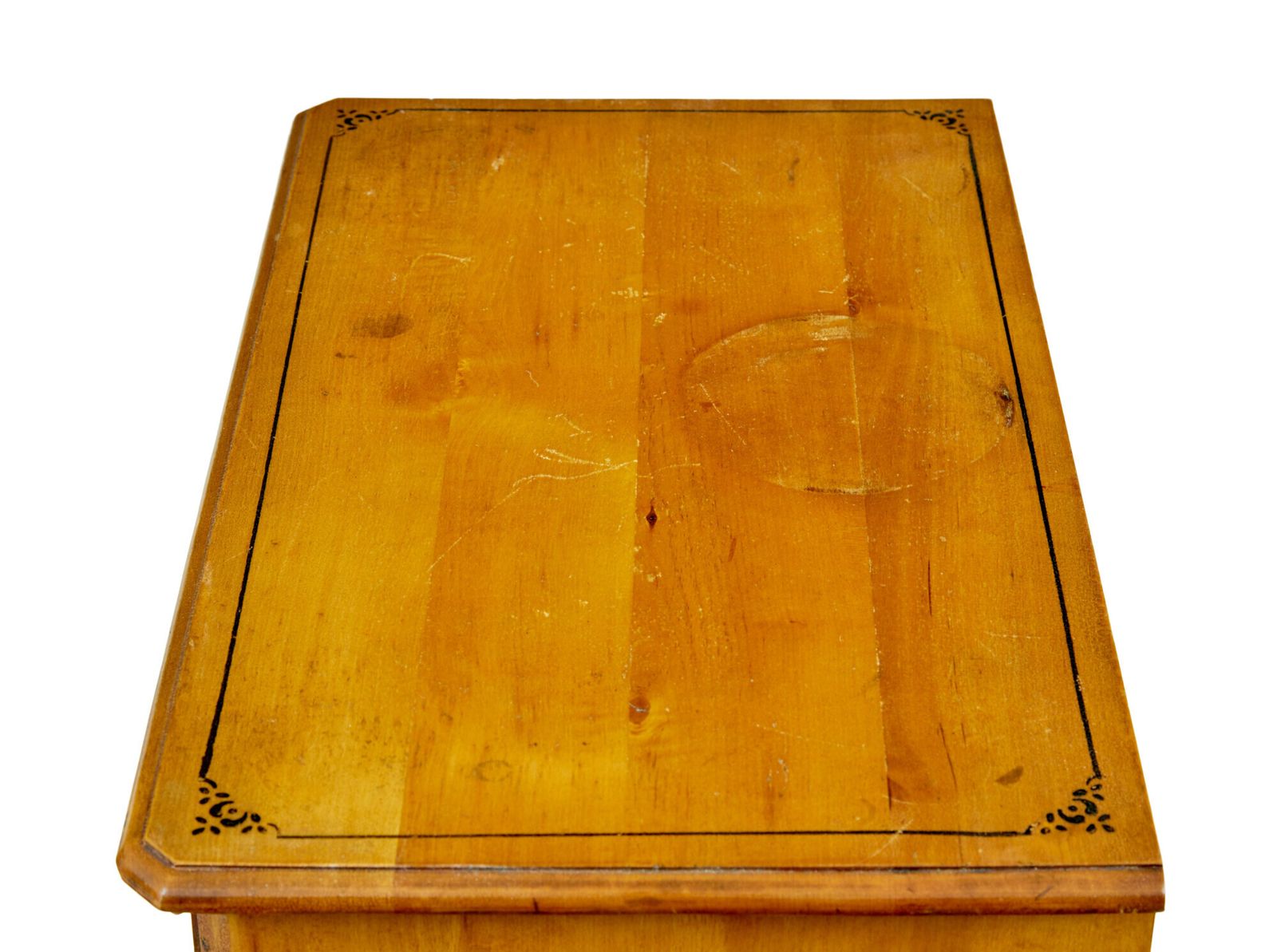 photo for sale Simulated Birch Hand Painted Chest Of Drawers By Gemla Fabrikers