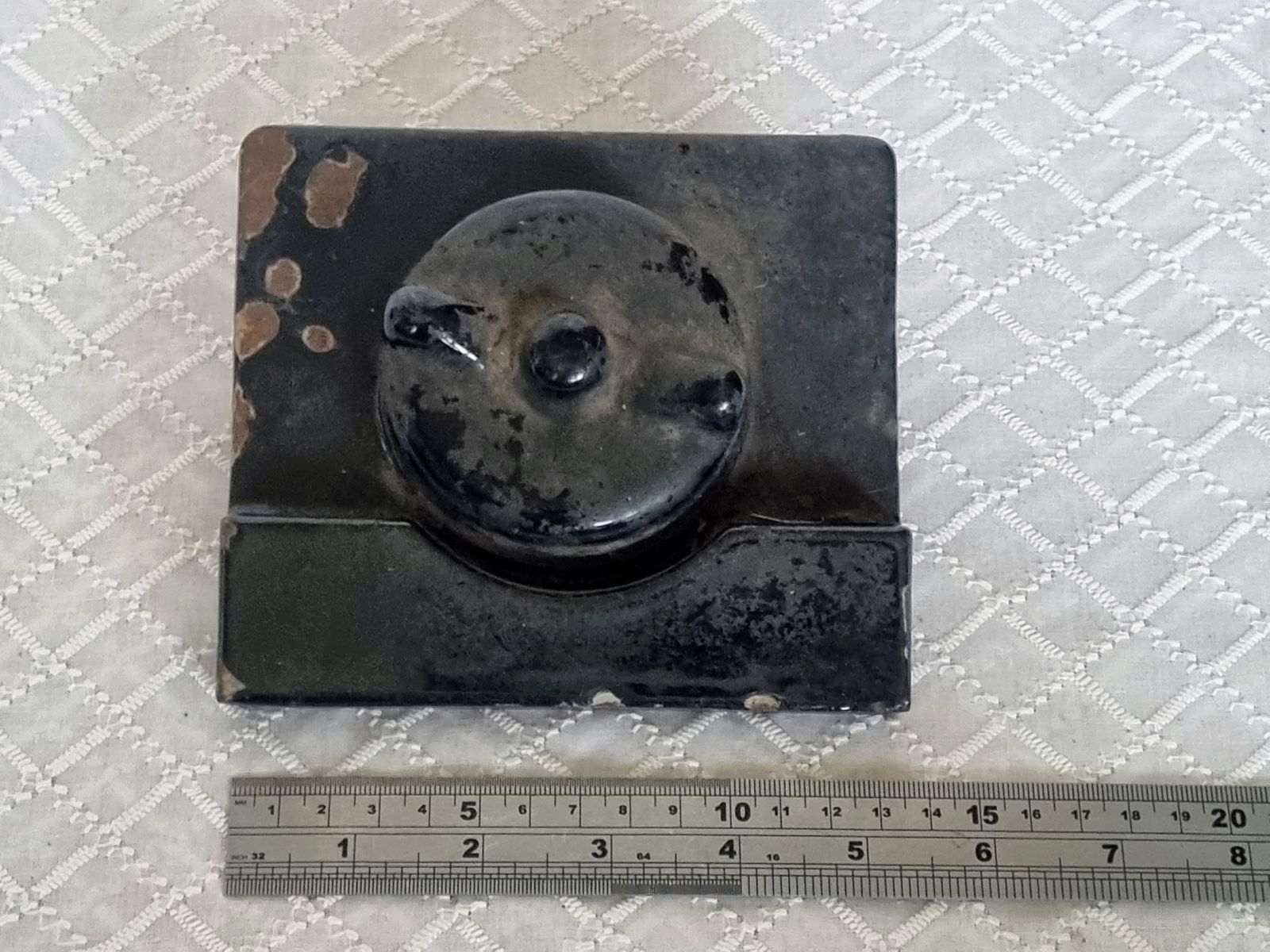 Enamelled Cooker Spare Component, Aga Standard Smoke Box Spin Wheel, Original Working Part, Cast Metal Cooker Hardware photo Home Decor