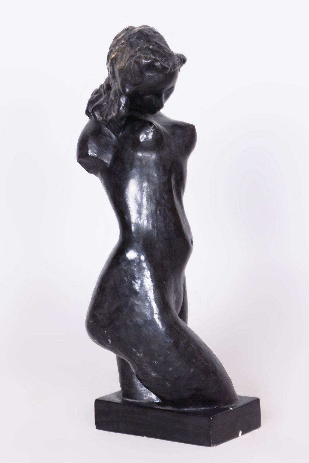 Original Art Deco Sculpture, By Lugs Theodor, Plaster, Czech, 1920s photo for sale