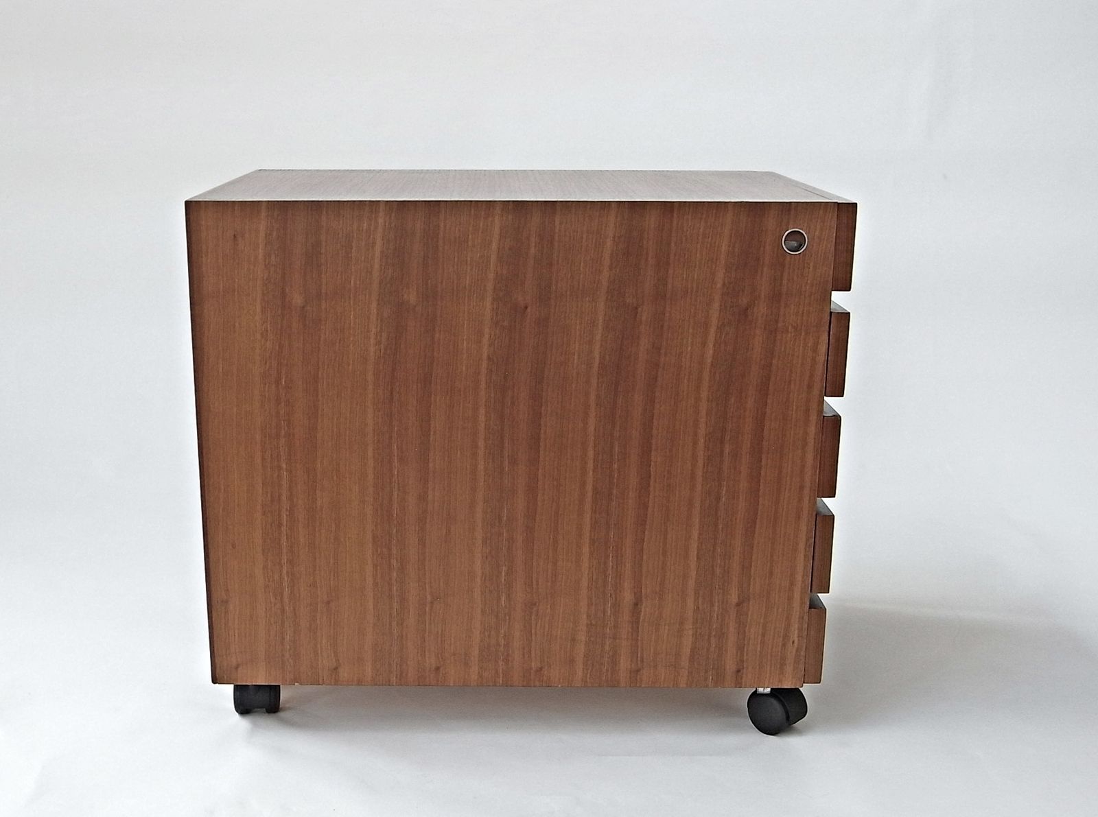 photo furniture Drawer Unit In Walnut With 5 Castors From Nocciola, Germany 1970s