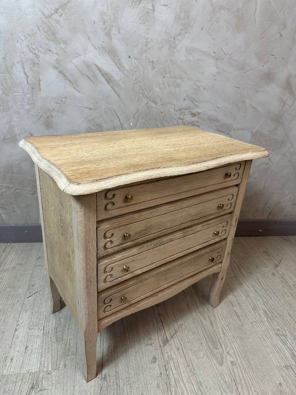 Small Sandblasted Chest Of Drawers photo for sale