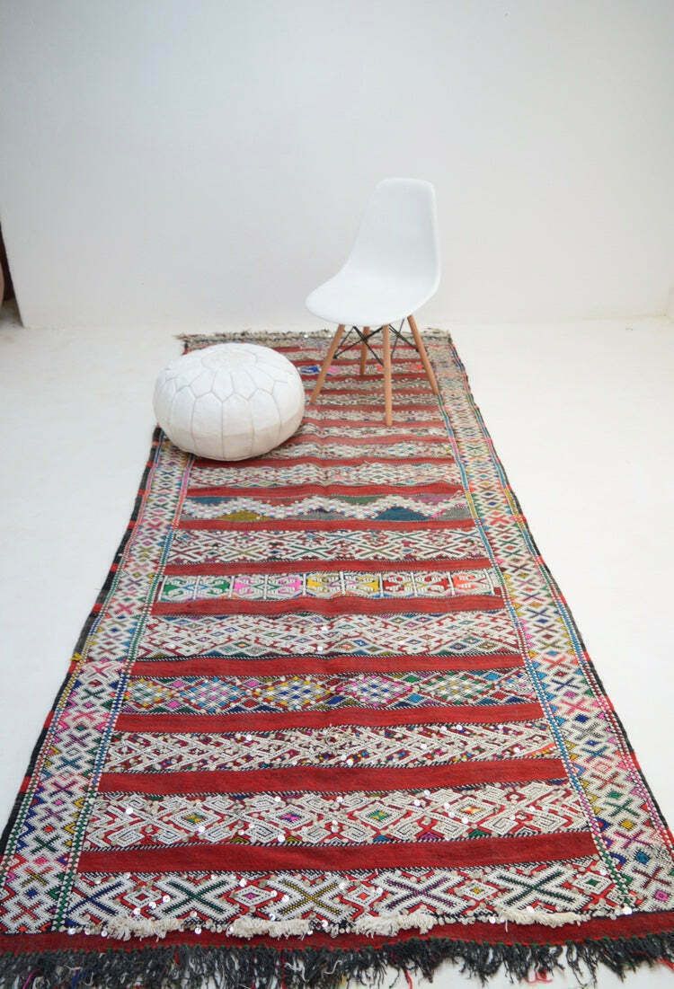 Queens Delight   Vintage Moroccan Kilim Berber Rug photo vintage