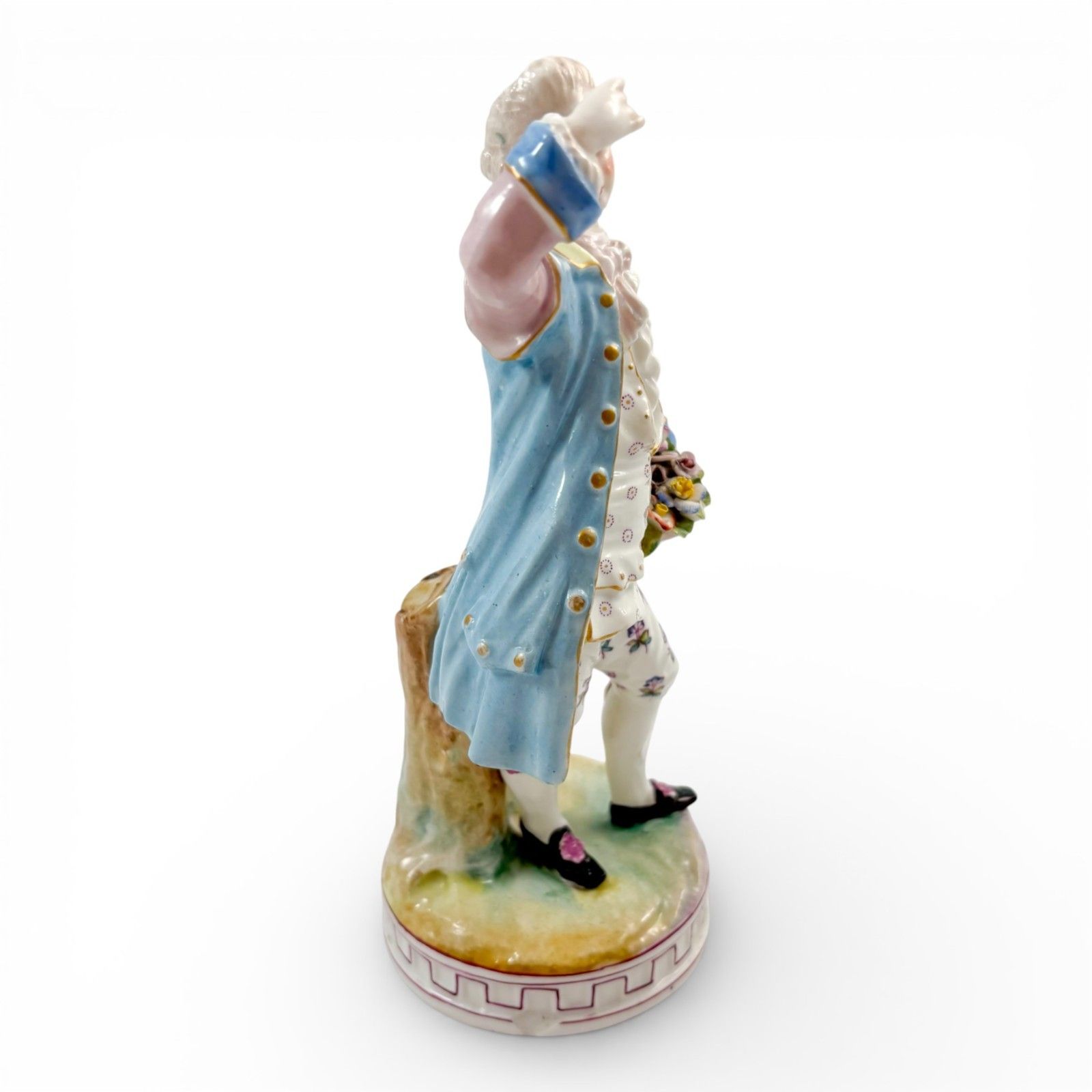photo vinterior Pair French Porcelain Flower Seller Figures, Paris Rococo Revival, 19th Century