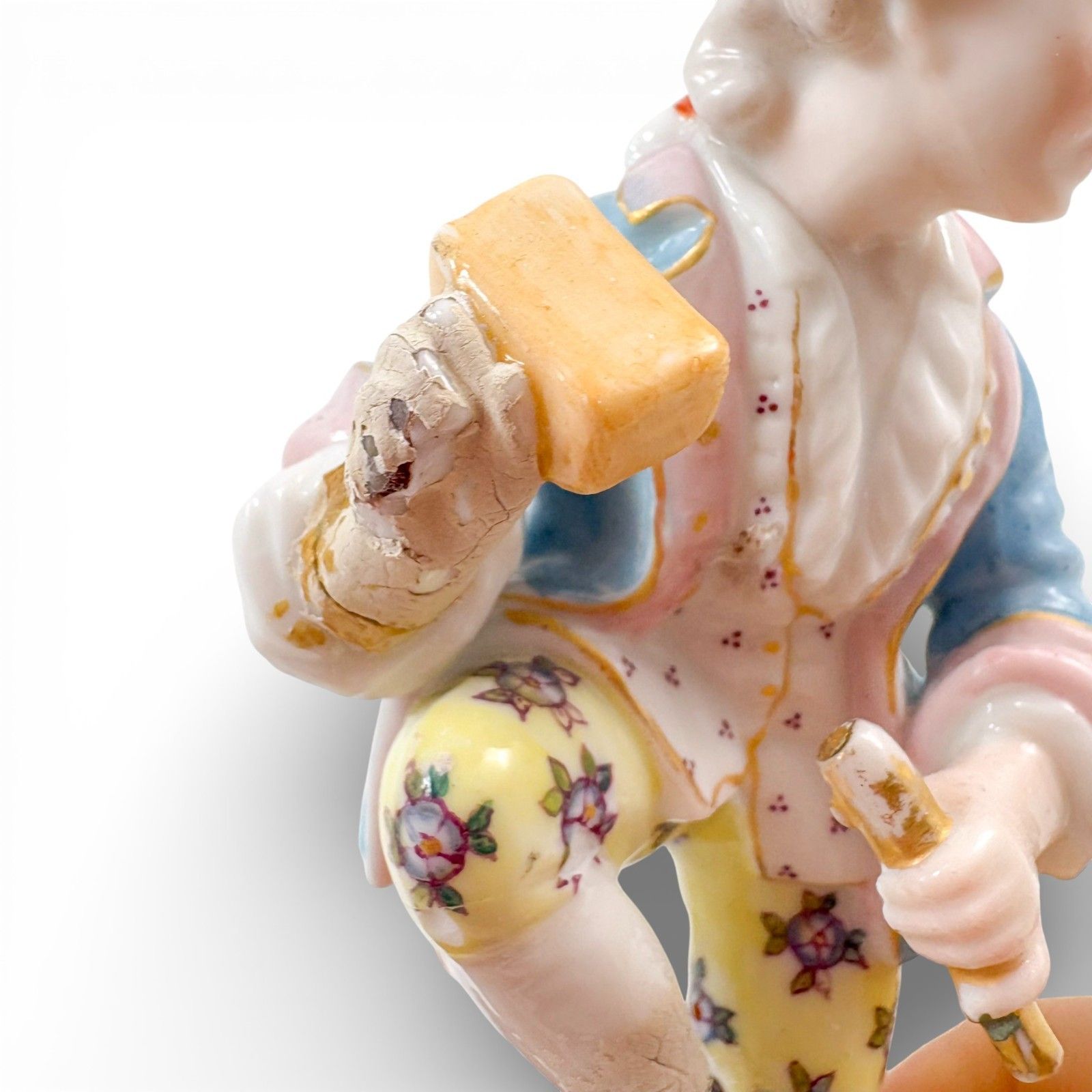Home Decor Antique Dresden Porcelain Rococo Revival Figure Of A Young Man, German, C. 1890s photo