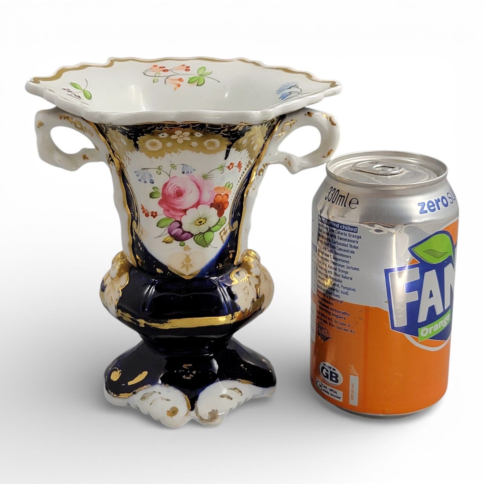 Antiqu Georgian Old Paris Porcelain “Vase De Mariée”, France, C. 1820–1840 photo vintage