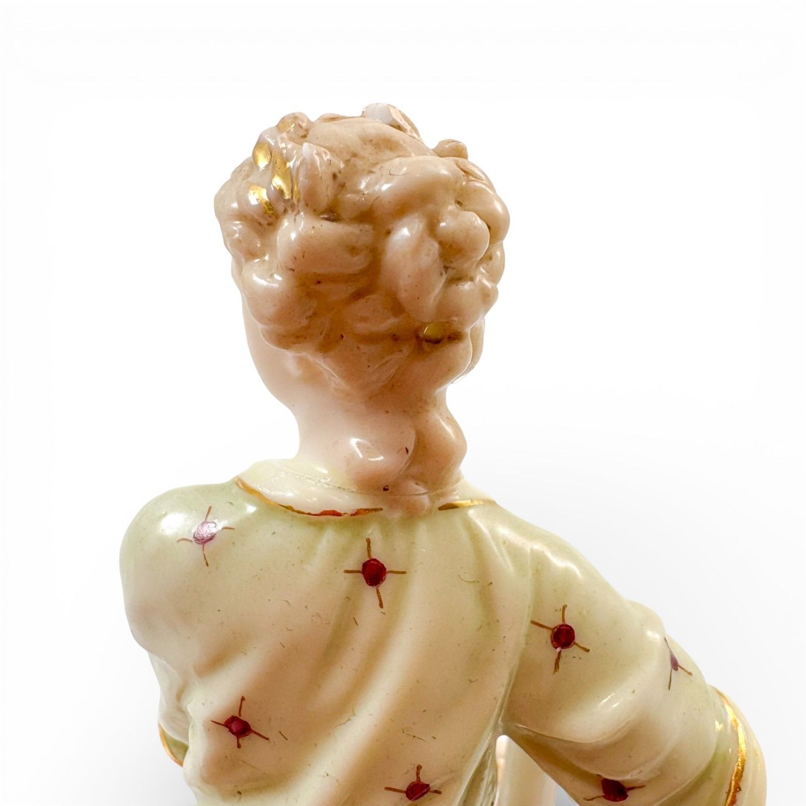 photo buy Late 19th Century Volkstedt Porcelain Muse Figurine Christian Nonne Lyre