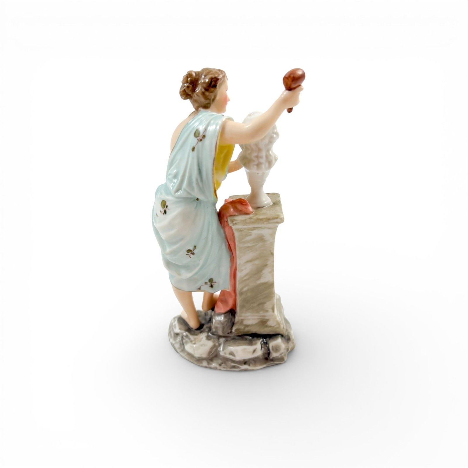 Antique German Porcelain Figurine Female Sculptor Thuringia C. 1880–1910 photo Home Decor