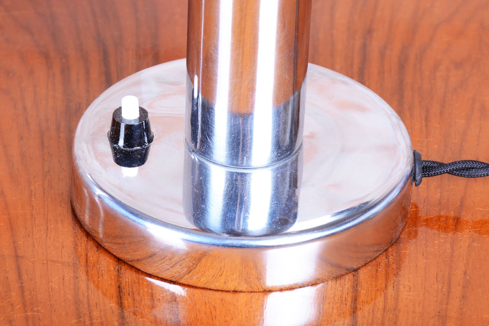 Pair Of Restored Bauhaus Table Lamps, By Miroslav Prokop, Chrome, Czech, 1930s photo buy