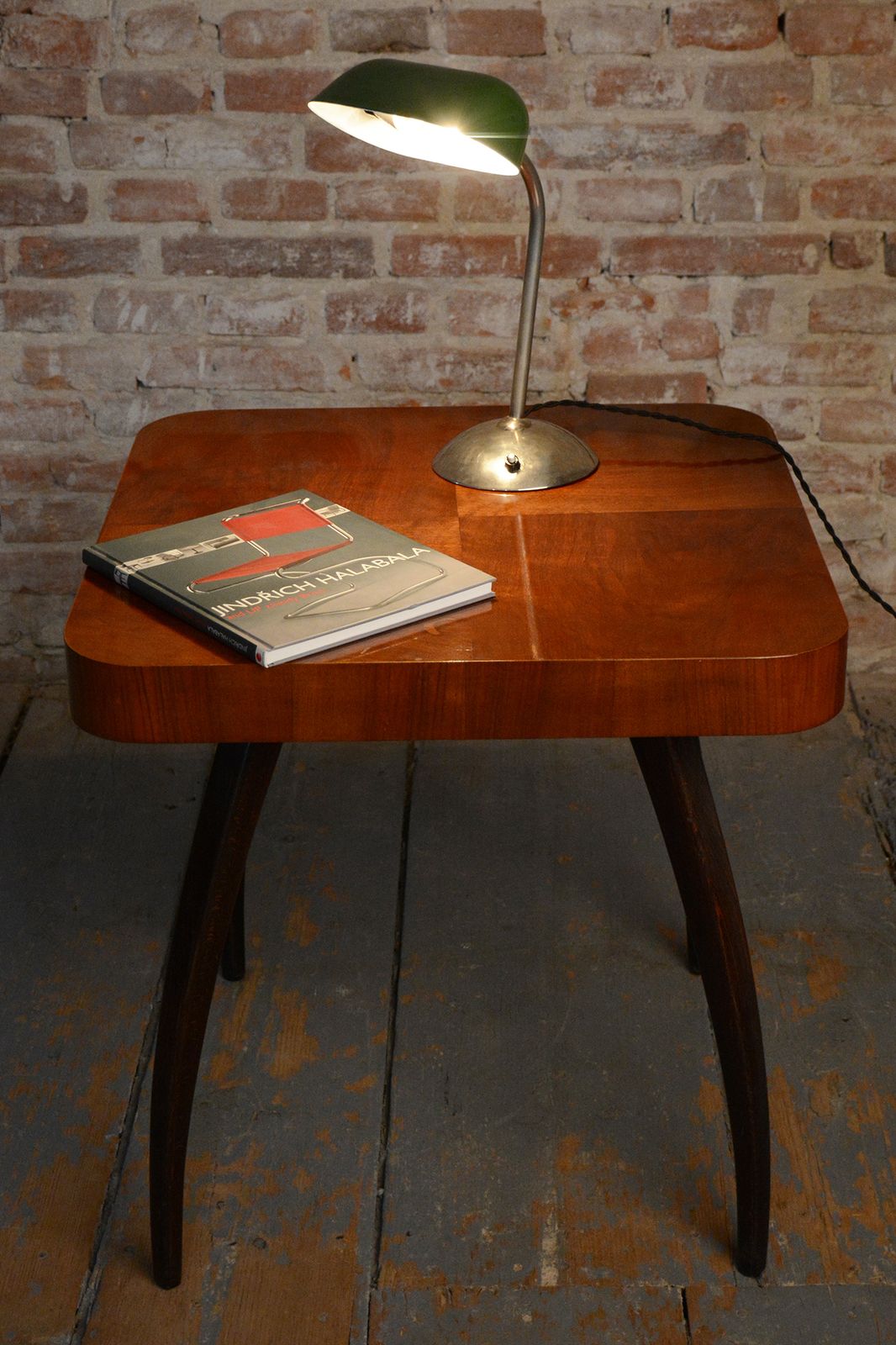 Restored Bauhaus Table Lamp, By Franta Anýž, Chrome, Steel, Czech, 1930s photo vintage