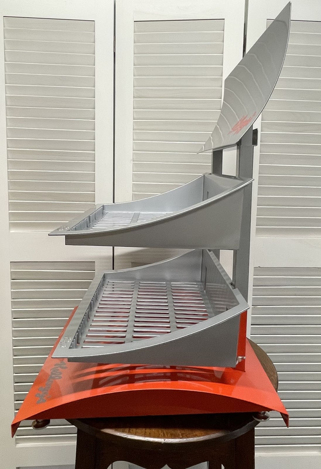 Vintage Large Metal Kelloggs Counter Top Diner Cereal Display Stand With Two Shelves photo 275.0