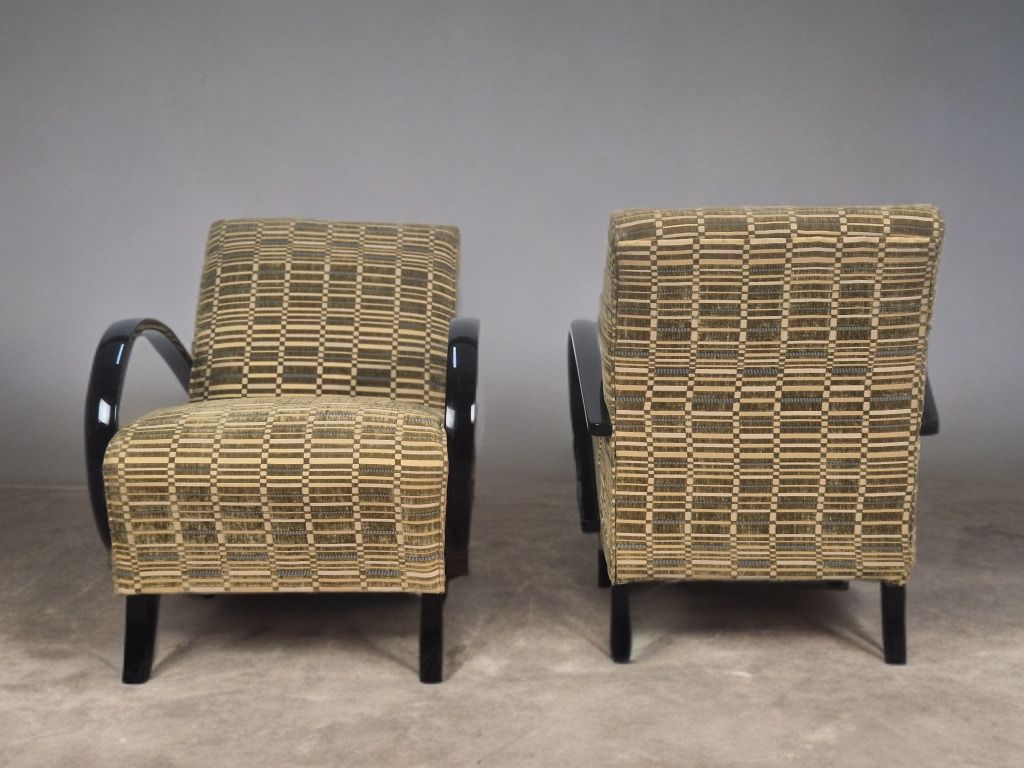 Halabala H410 Armchairs, Czech Artdéco 1940s, Set Of 2 photo 1400.0
