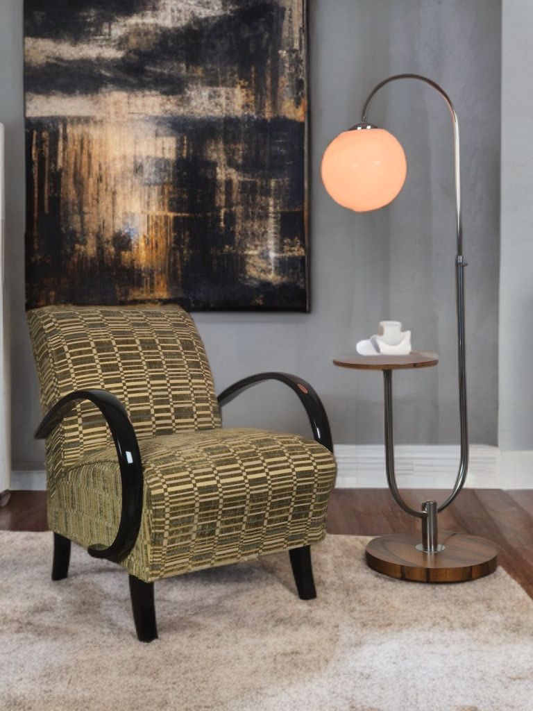 Halabala H410 Armchairs, Czech Artdéco 1940s, Set Of 2 photo vintage